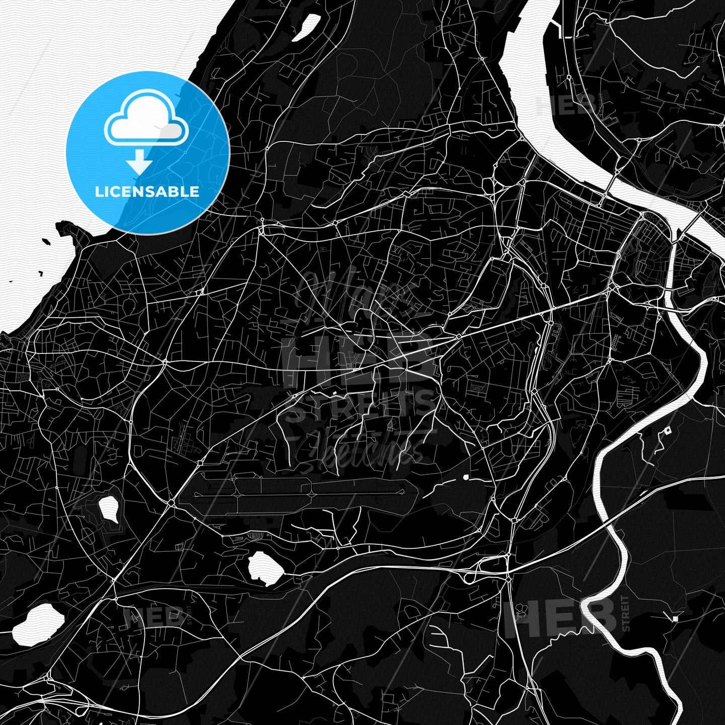 Anglet, France PDF map