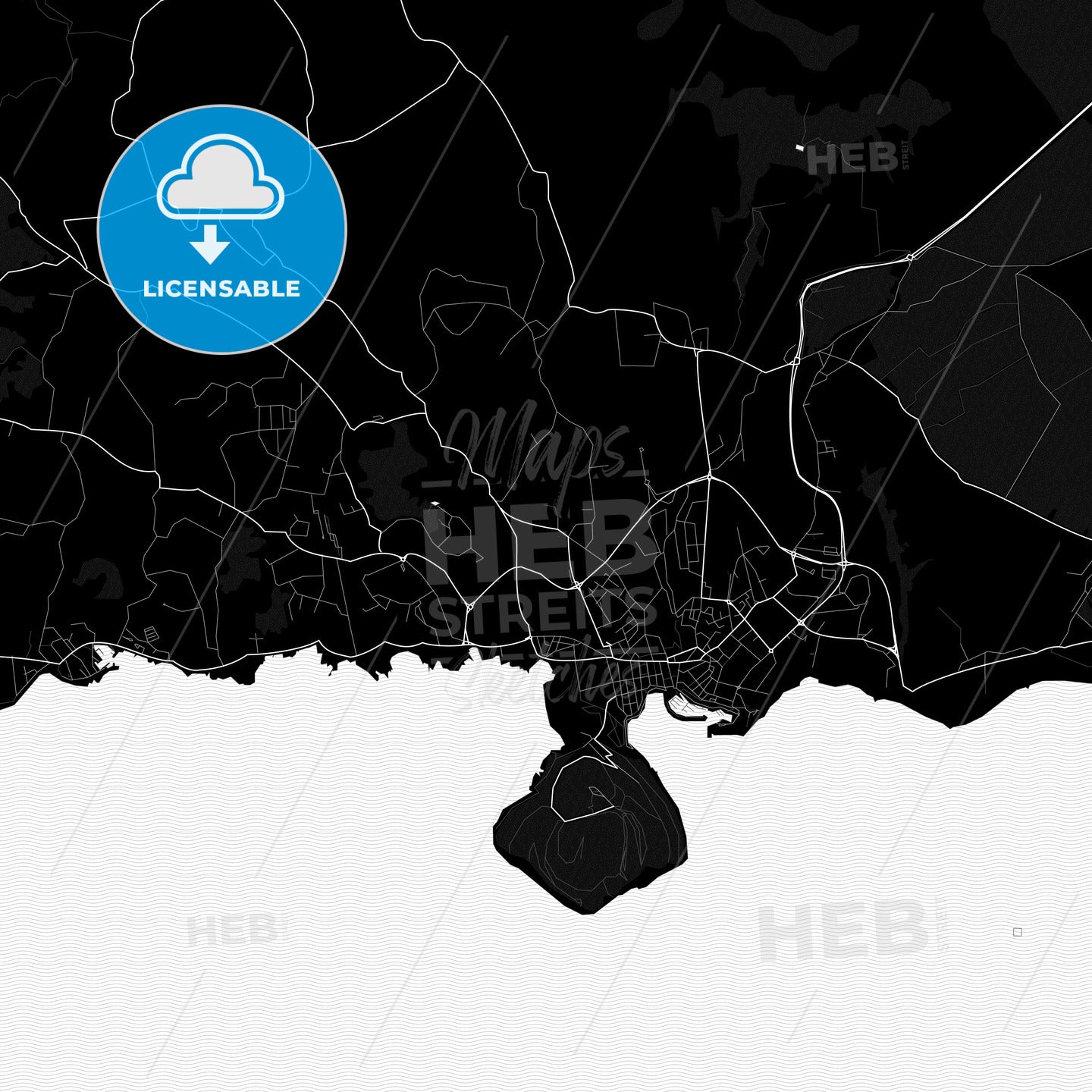 Angra do Heroísmo, Portugal PDF map