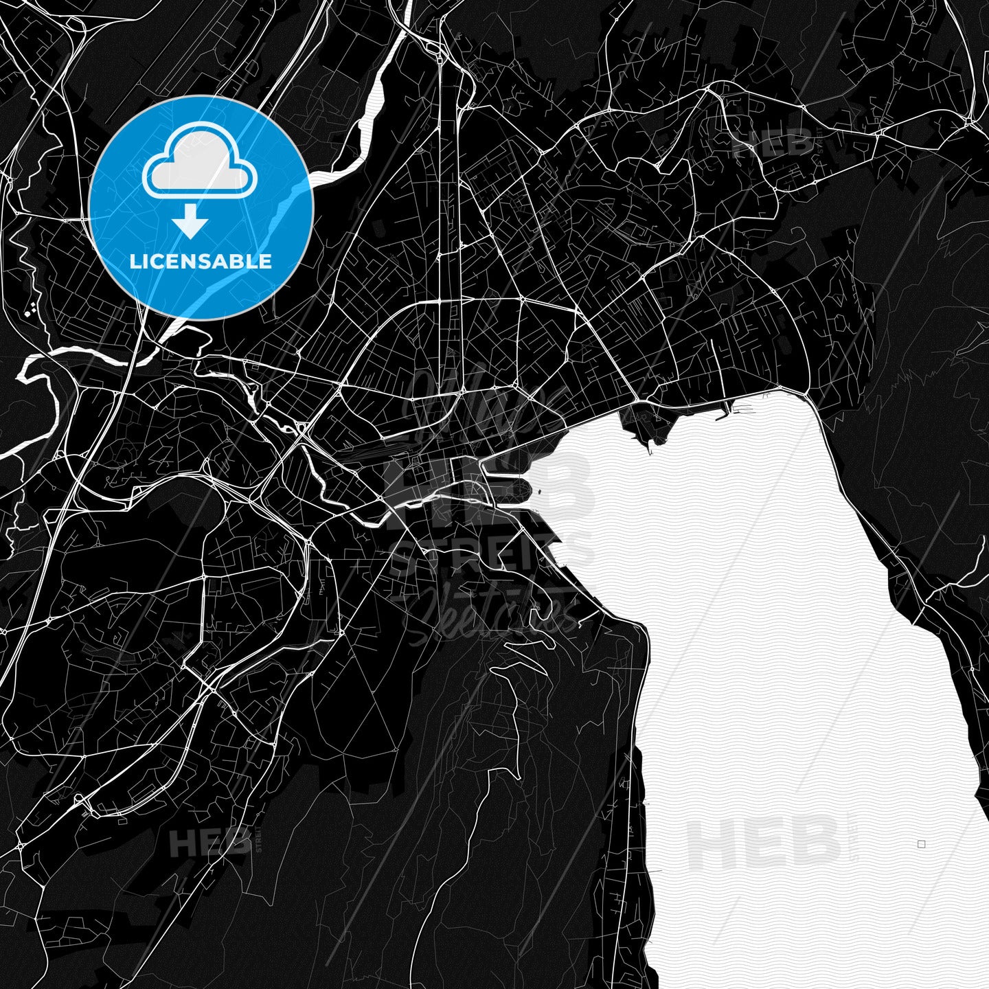 Annecy, France PDF map