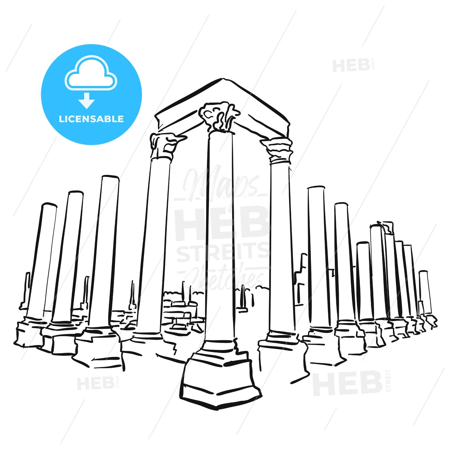 Antalya Turkey Perge City Ancient Attraction – instant download