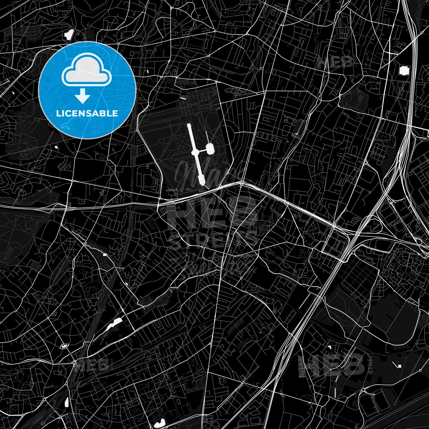 Antony, France PDF map