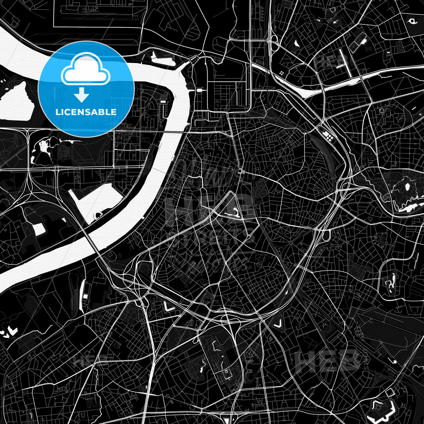 Antwerp, Belgium PDF map