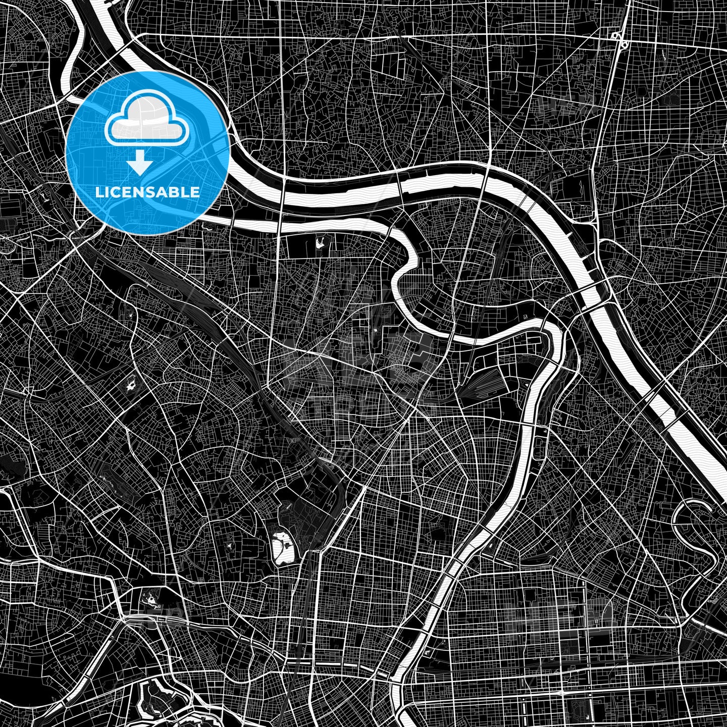 Arakawa, Japan PDF map