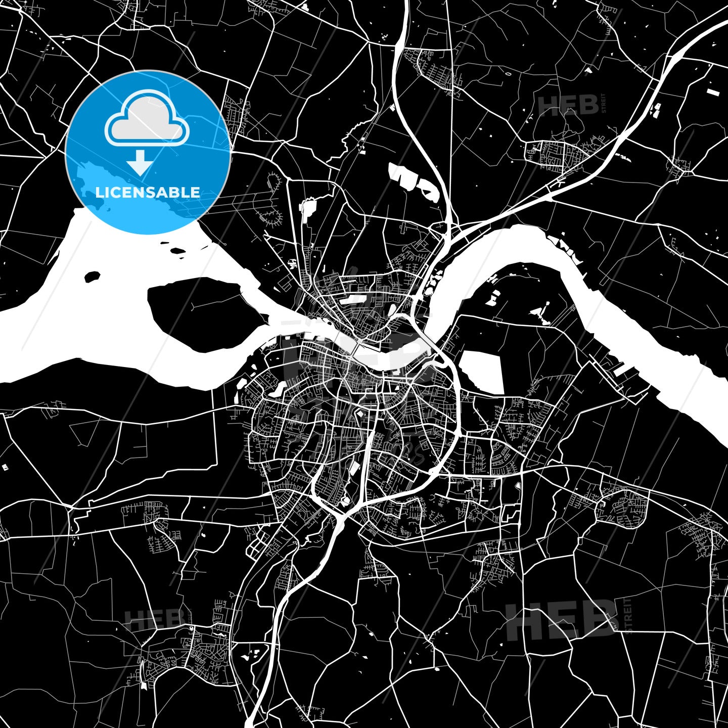 Aalborg, Denmark map