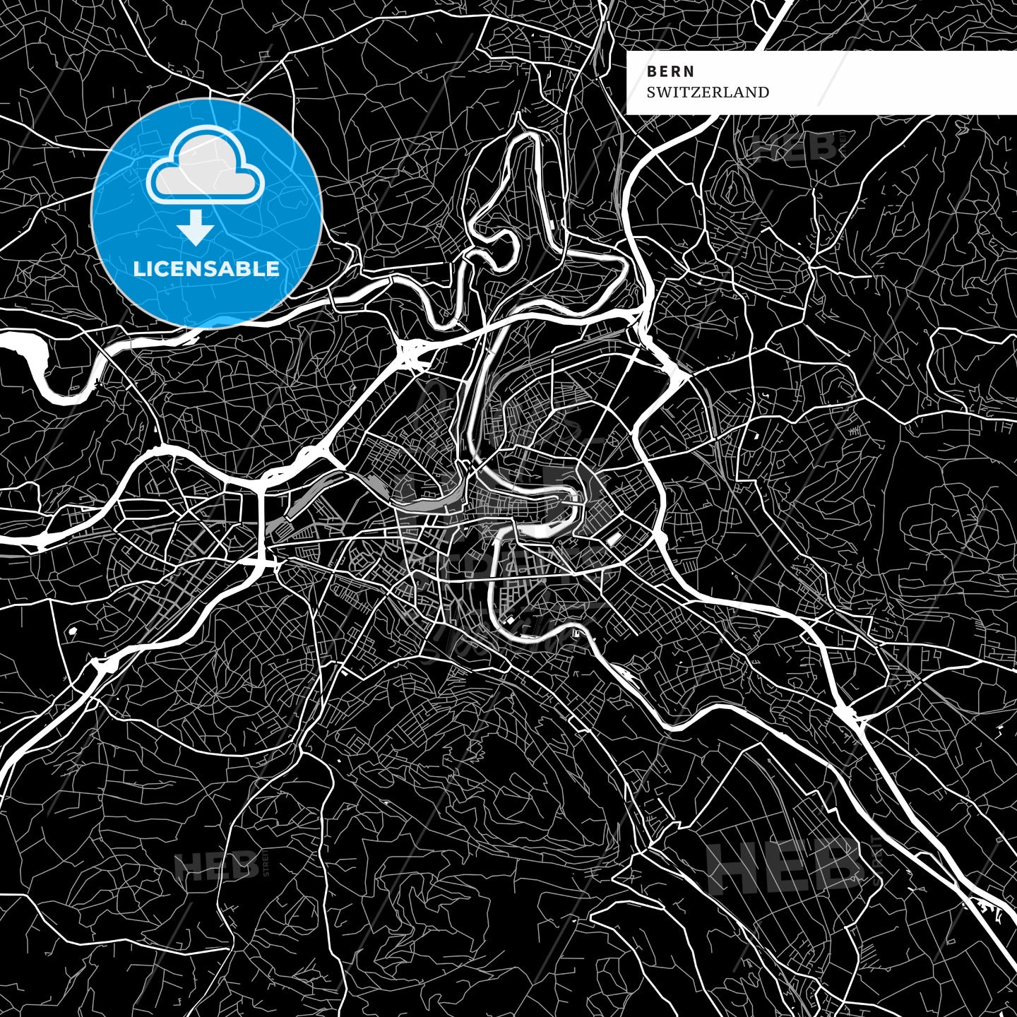 Bern, Switzerland map