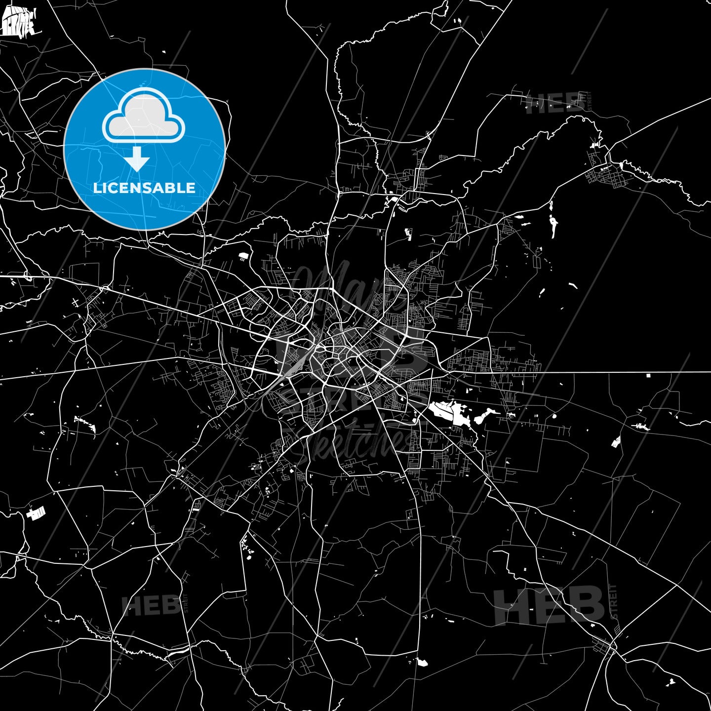 Białystok, Poland map