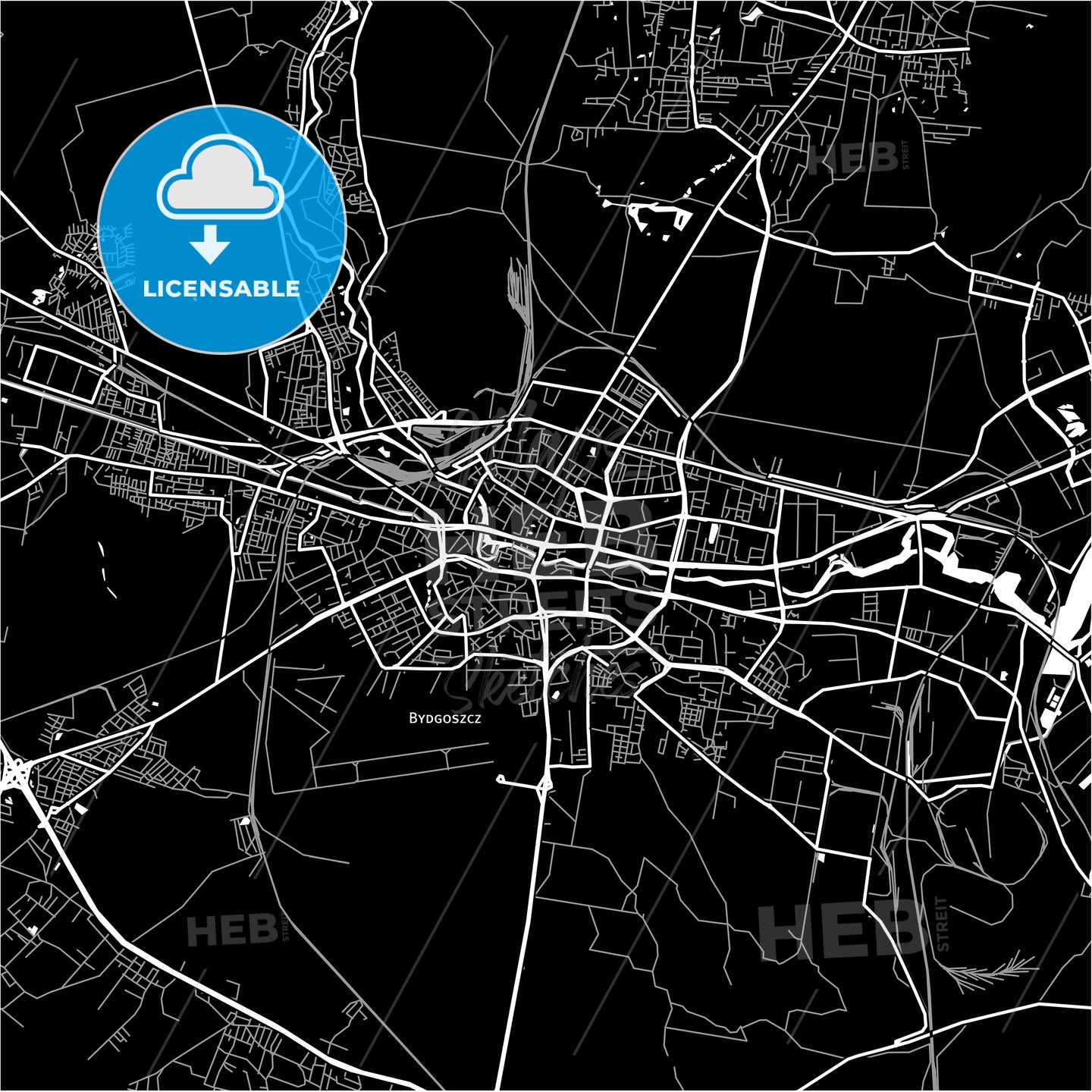 Bydgoszcz, Poland map