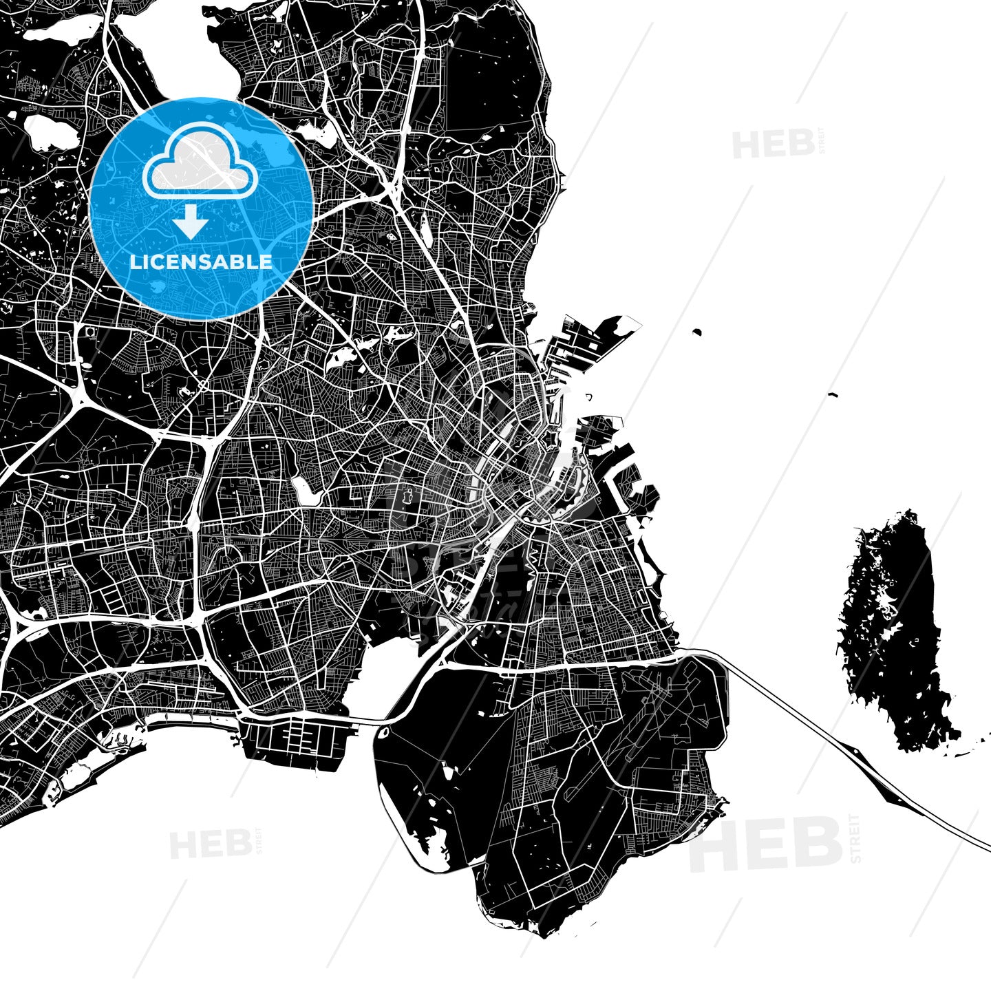 Copenhagen, Denmark map
