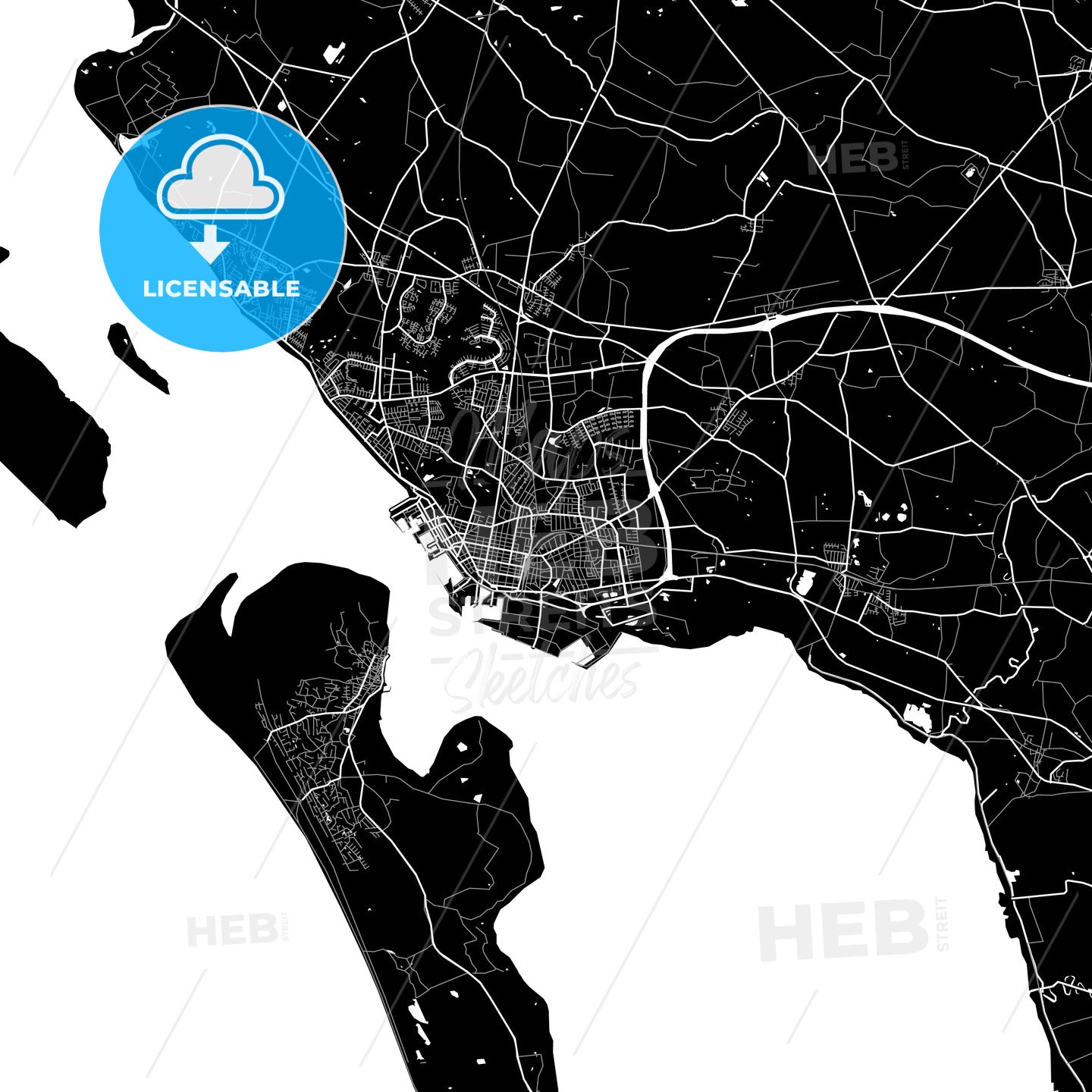 Esbjerg, Denmark map