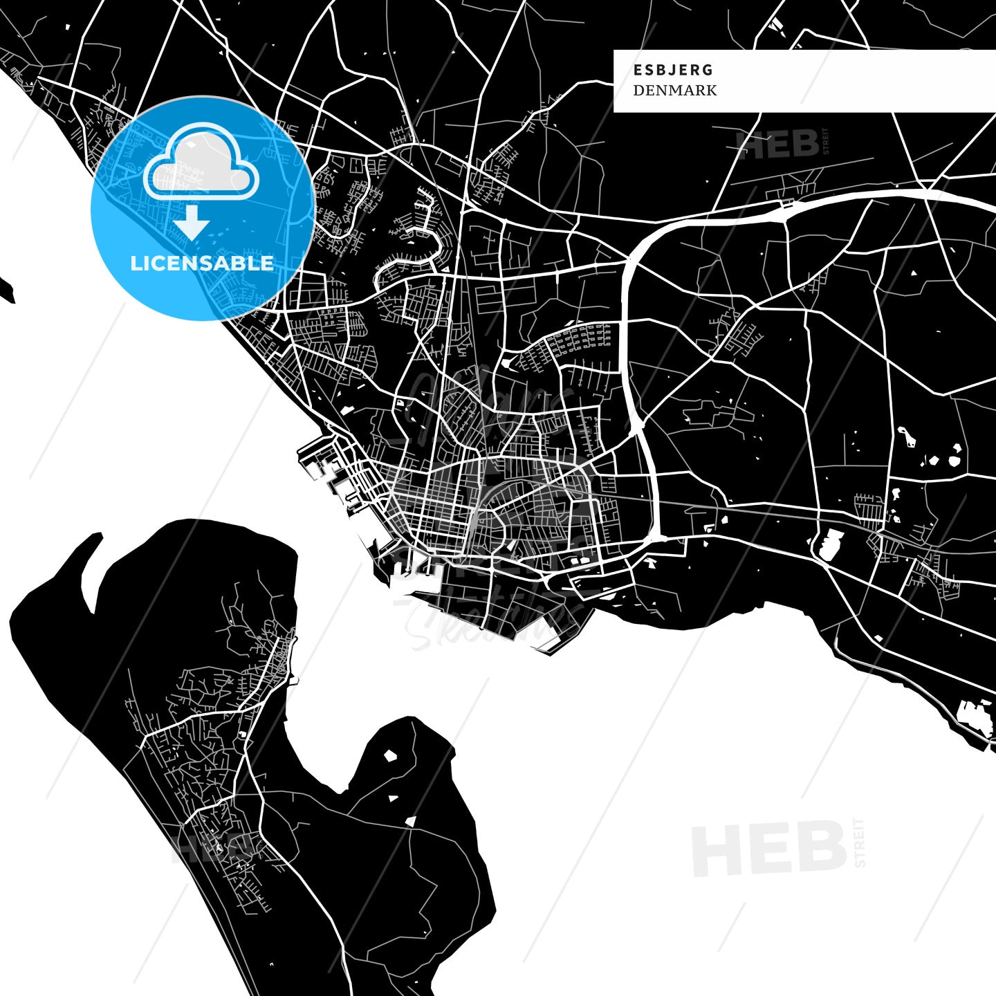 Esbjerg, Denmark map