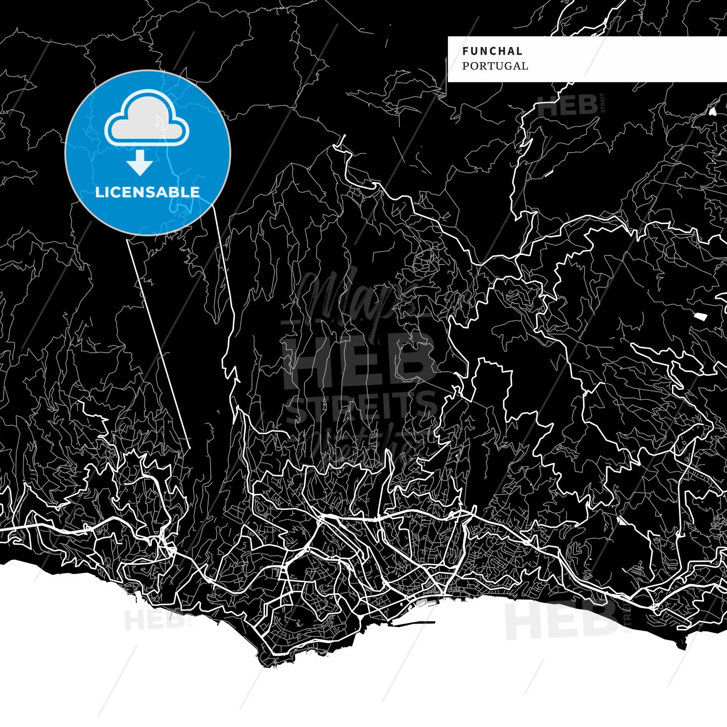 Funchal, Portugal map