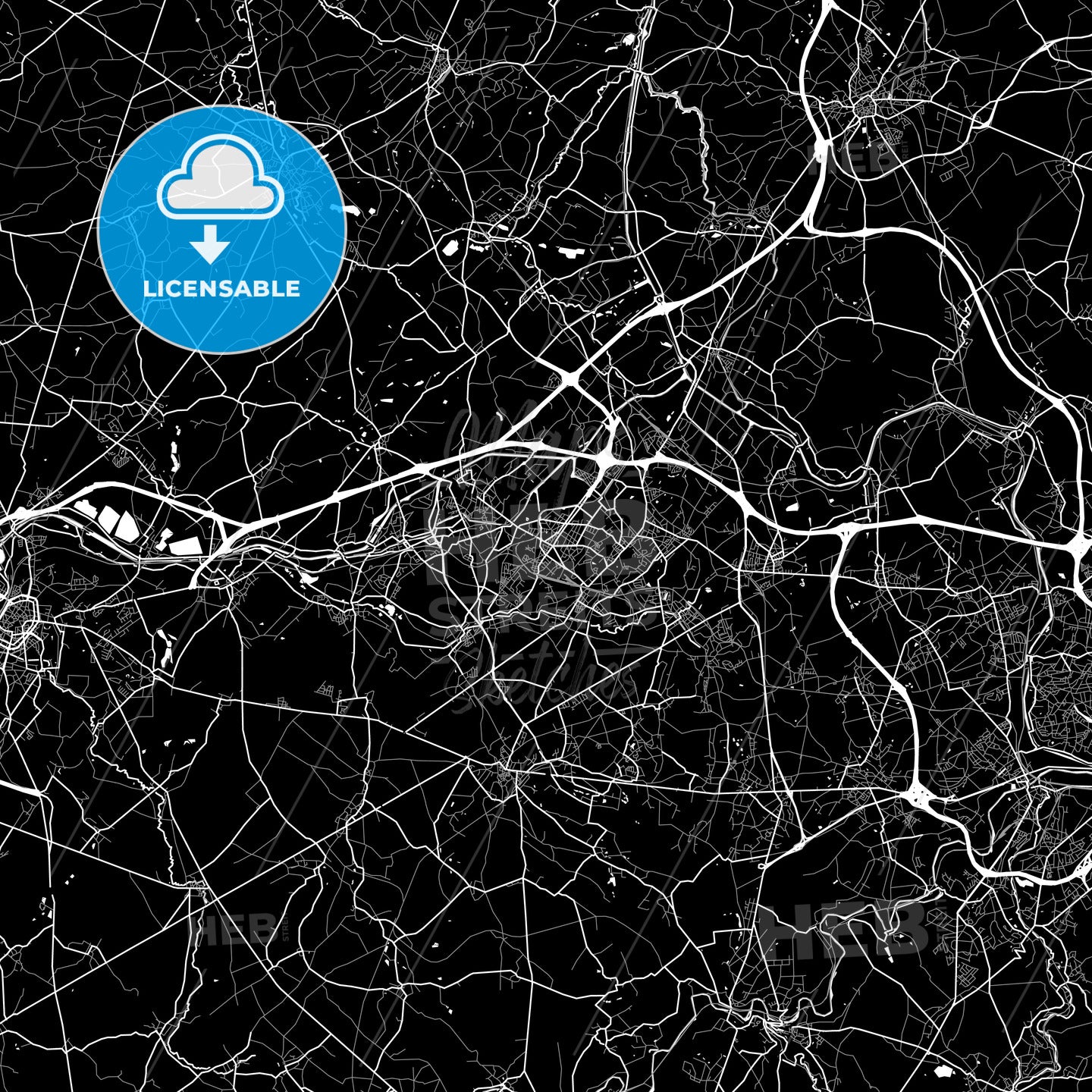 La Louvière, Belgium map