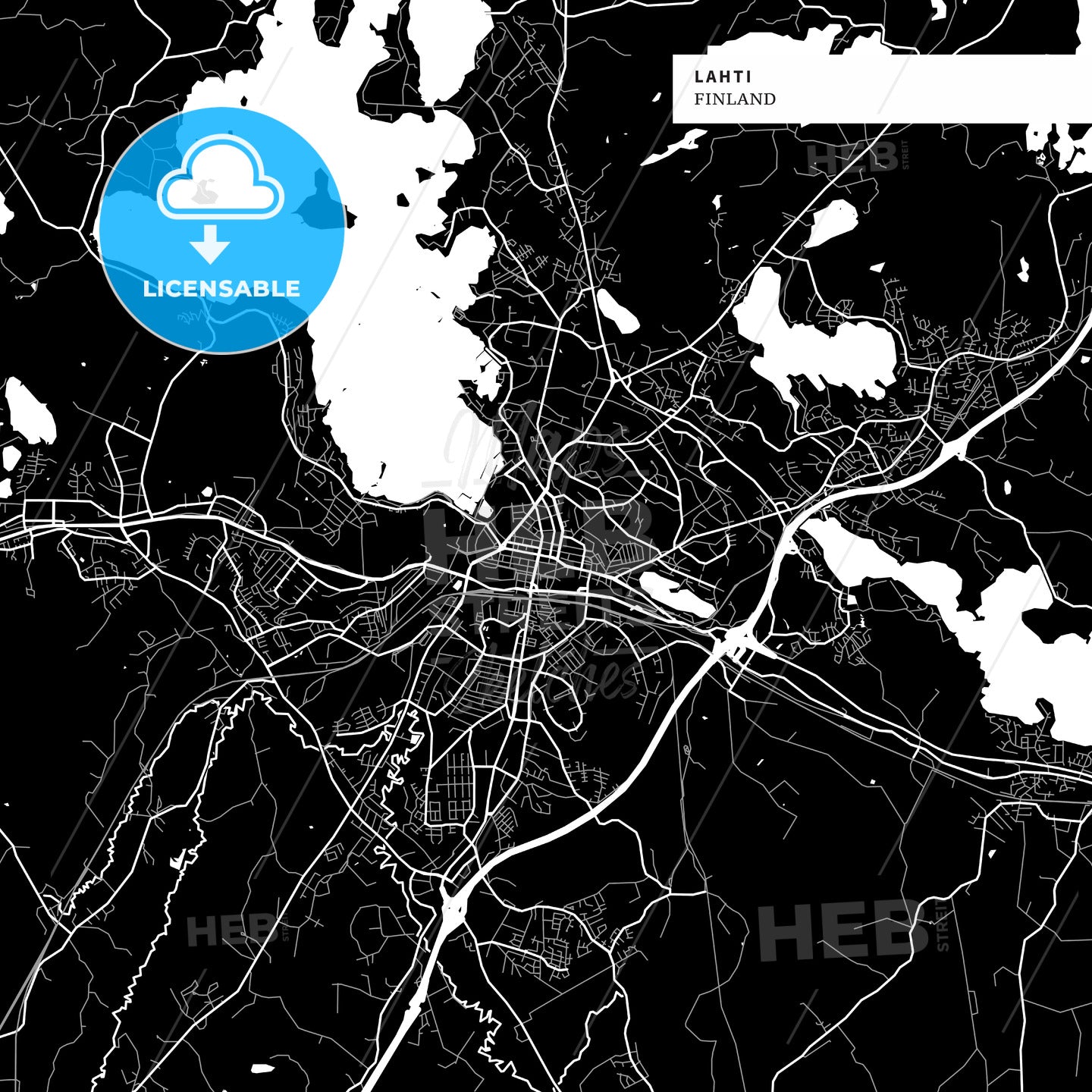 Lahti, Finland map