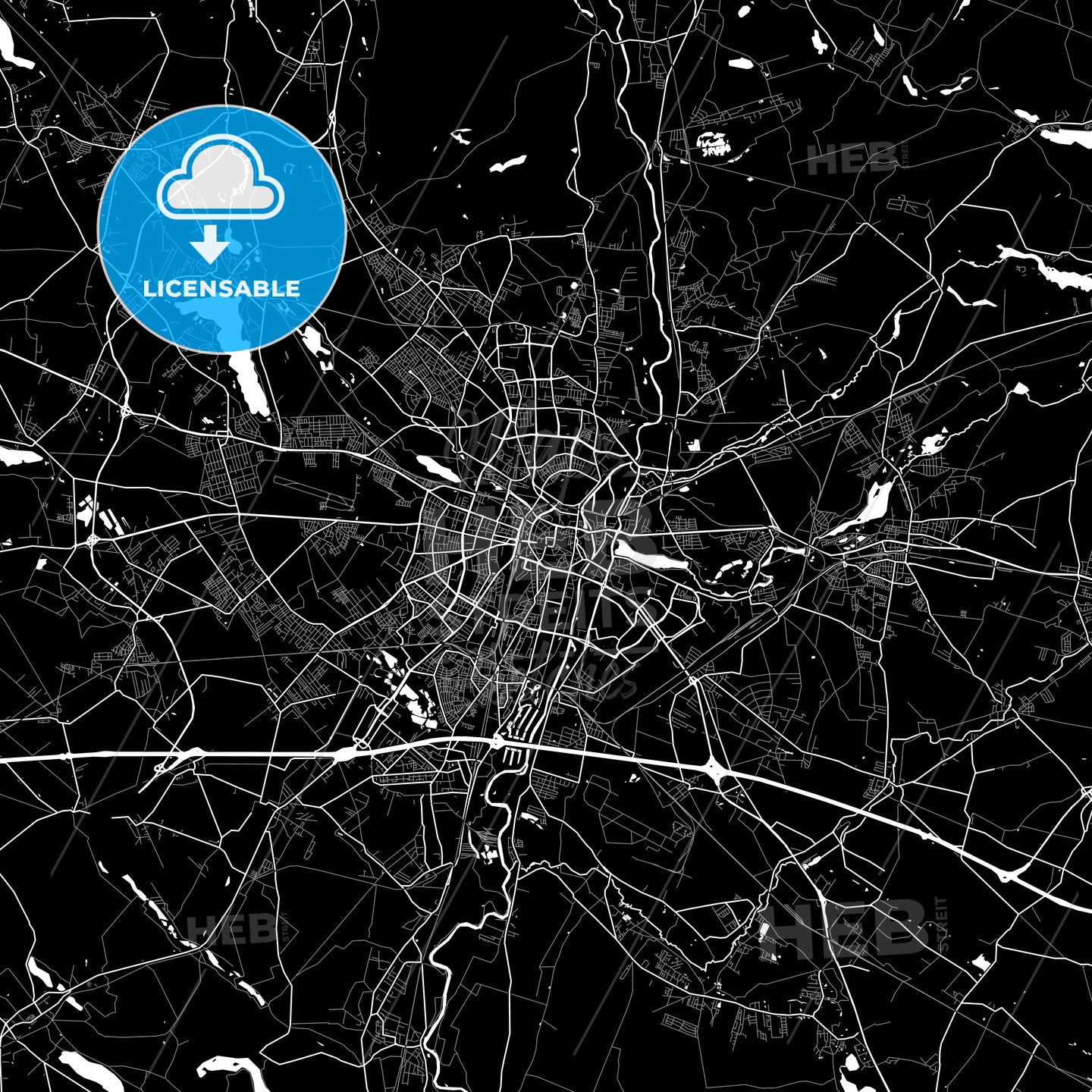 Poznań, Poland map