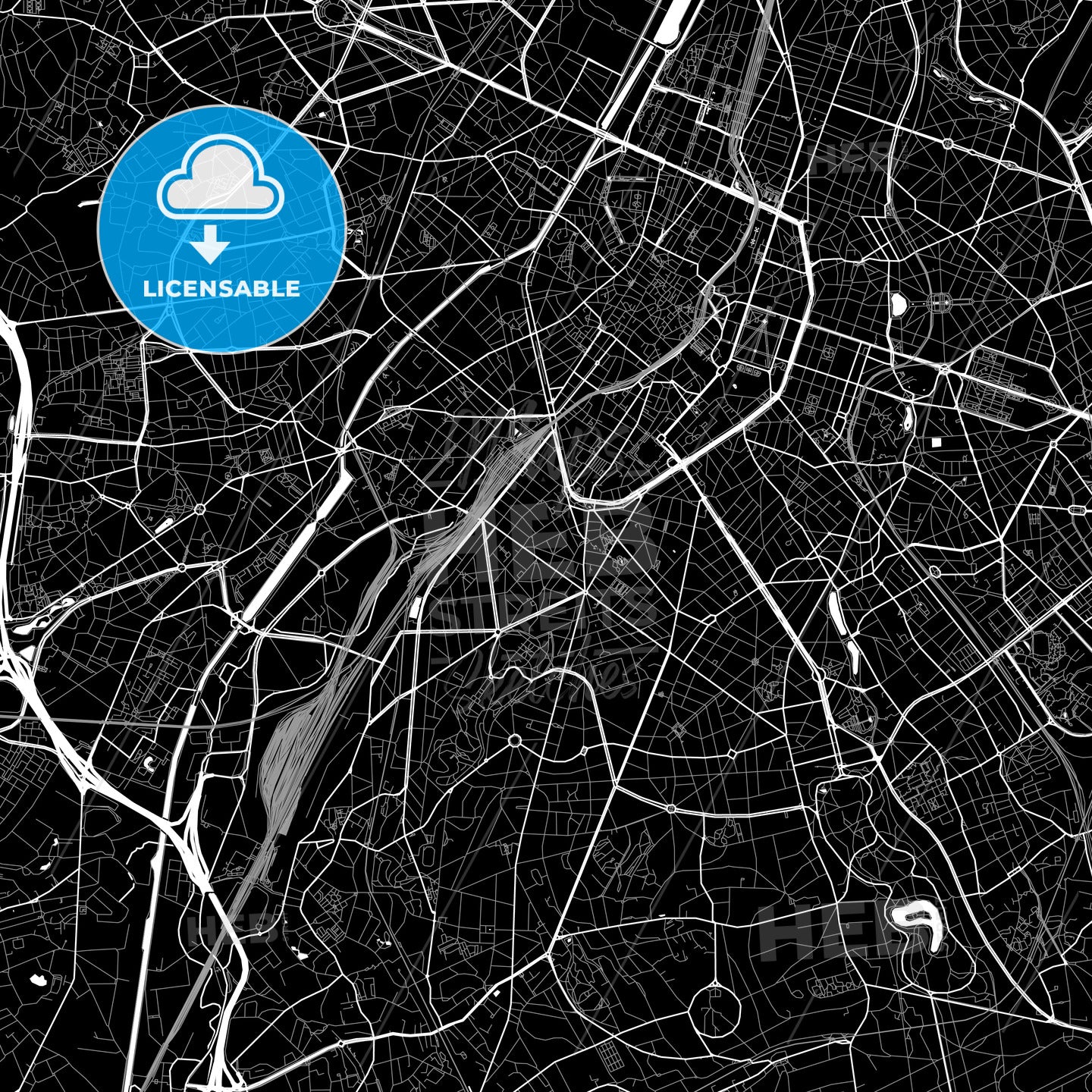 Saint-Gilles, Belgium map