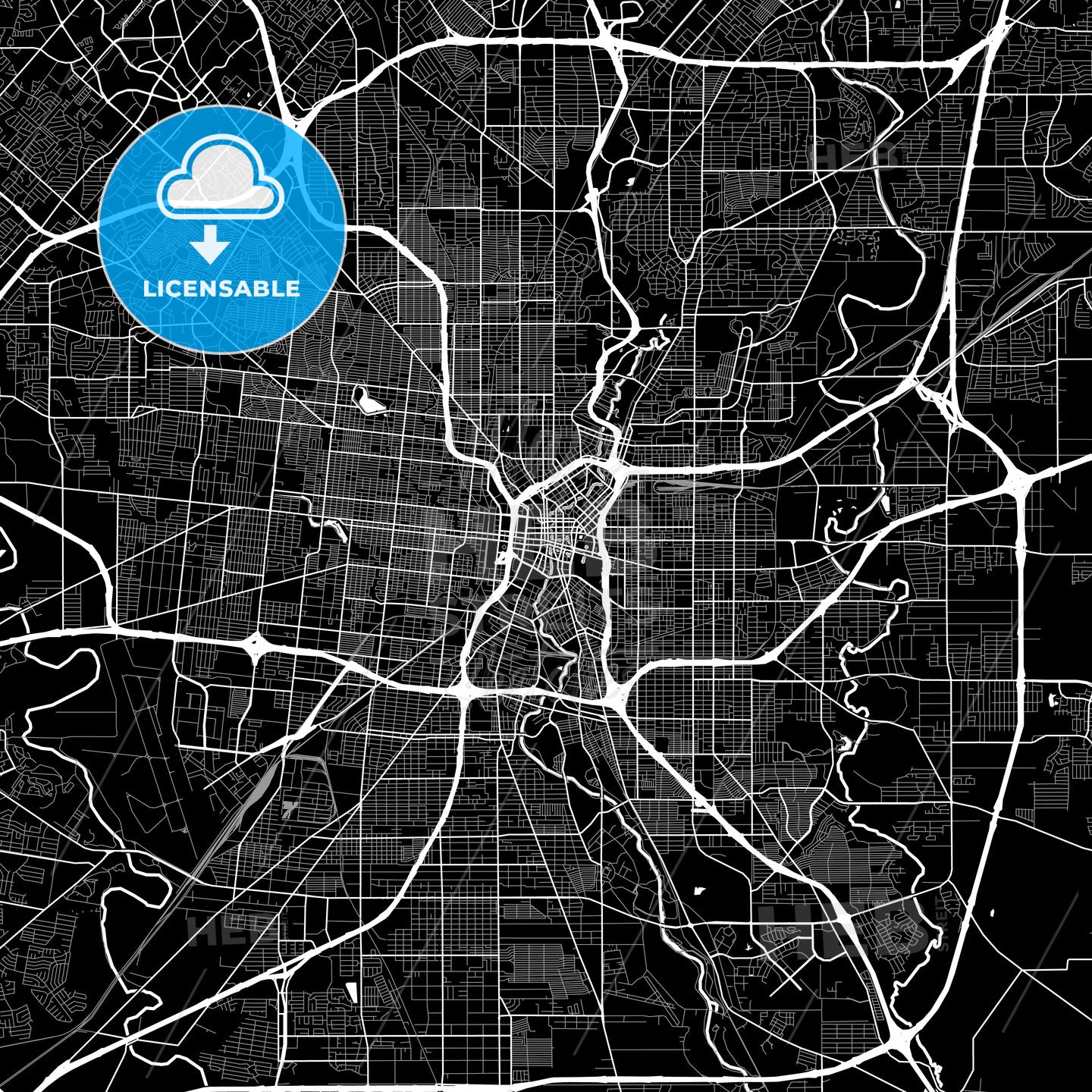 San Antonio, USA map