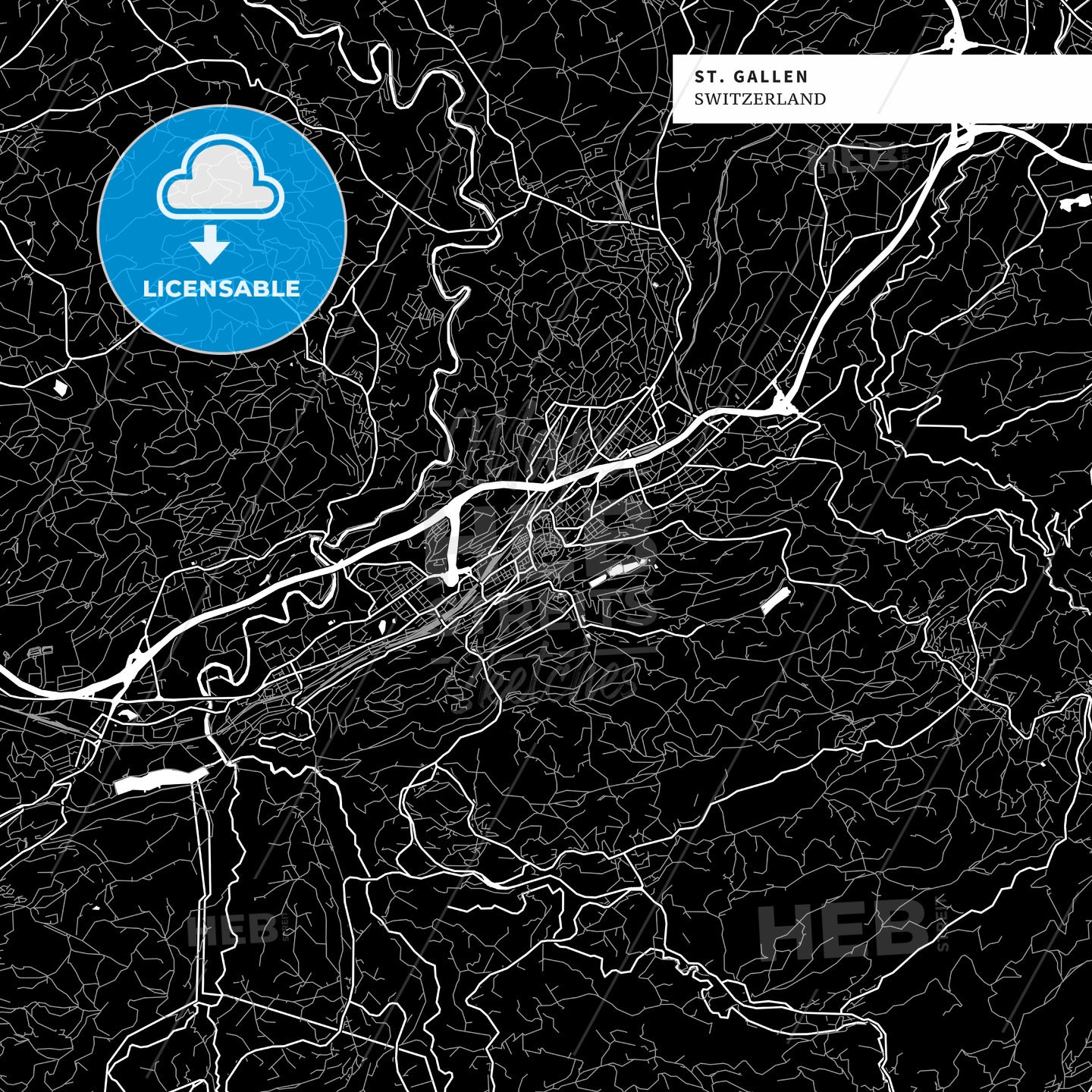 St. Gallen, Switzerland map