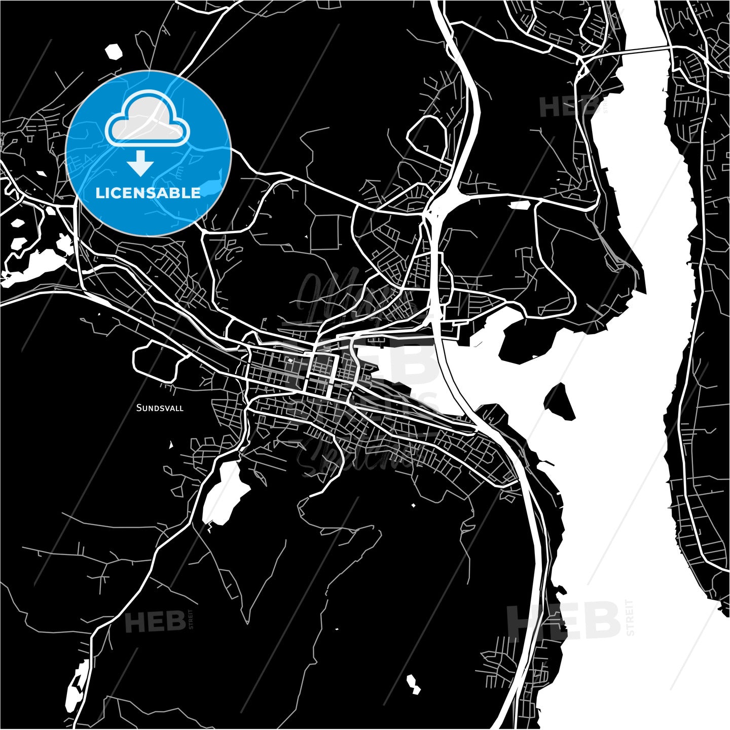 Sundsvall, Sweden map