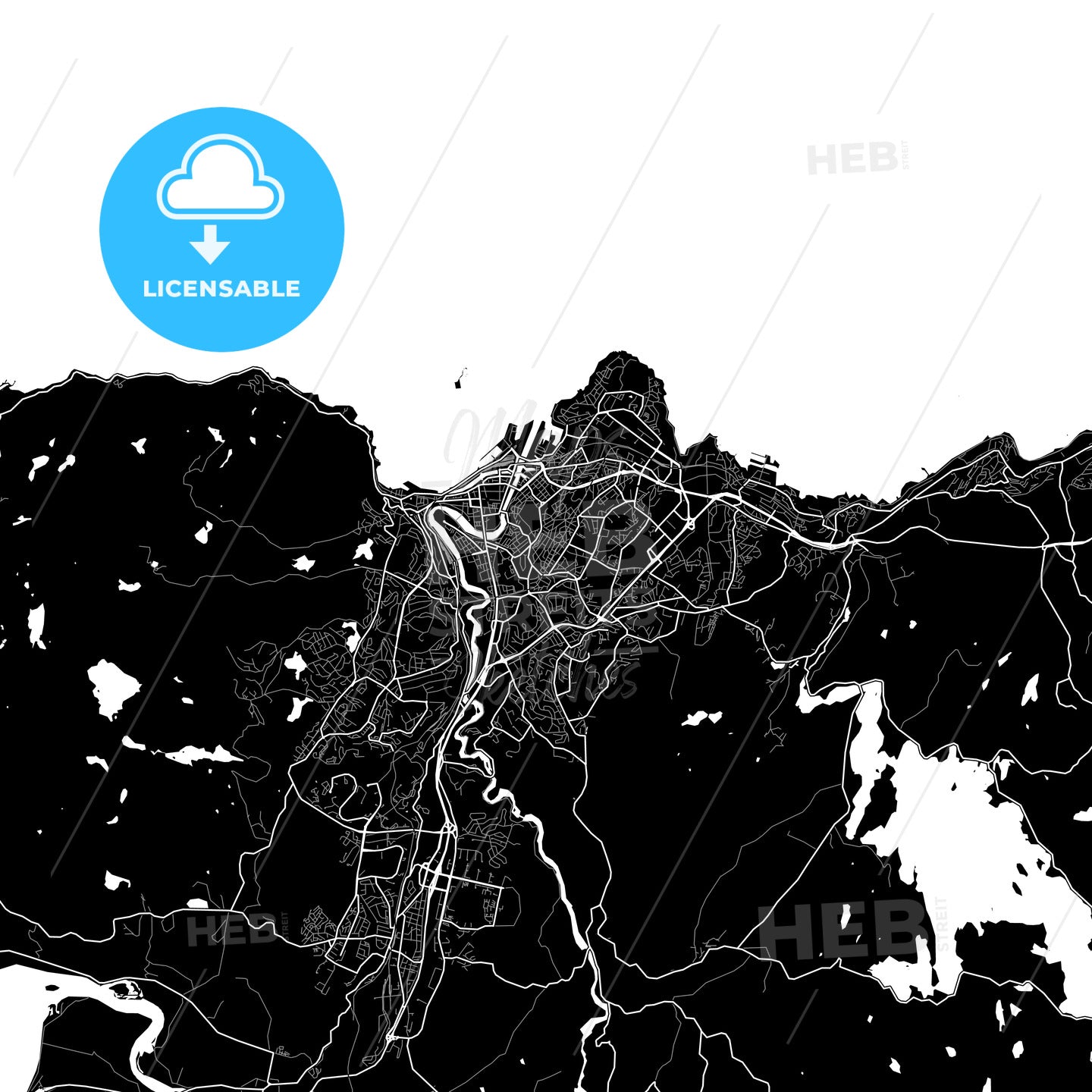 Trondheim, Norway map