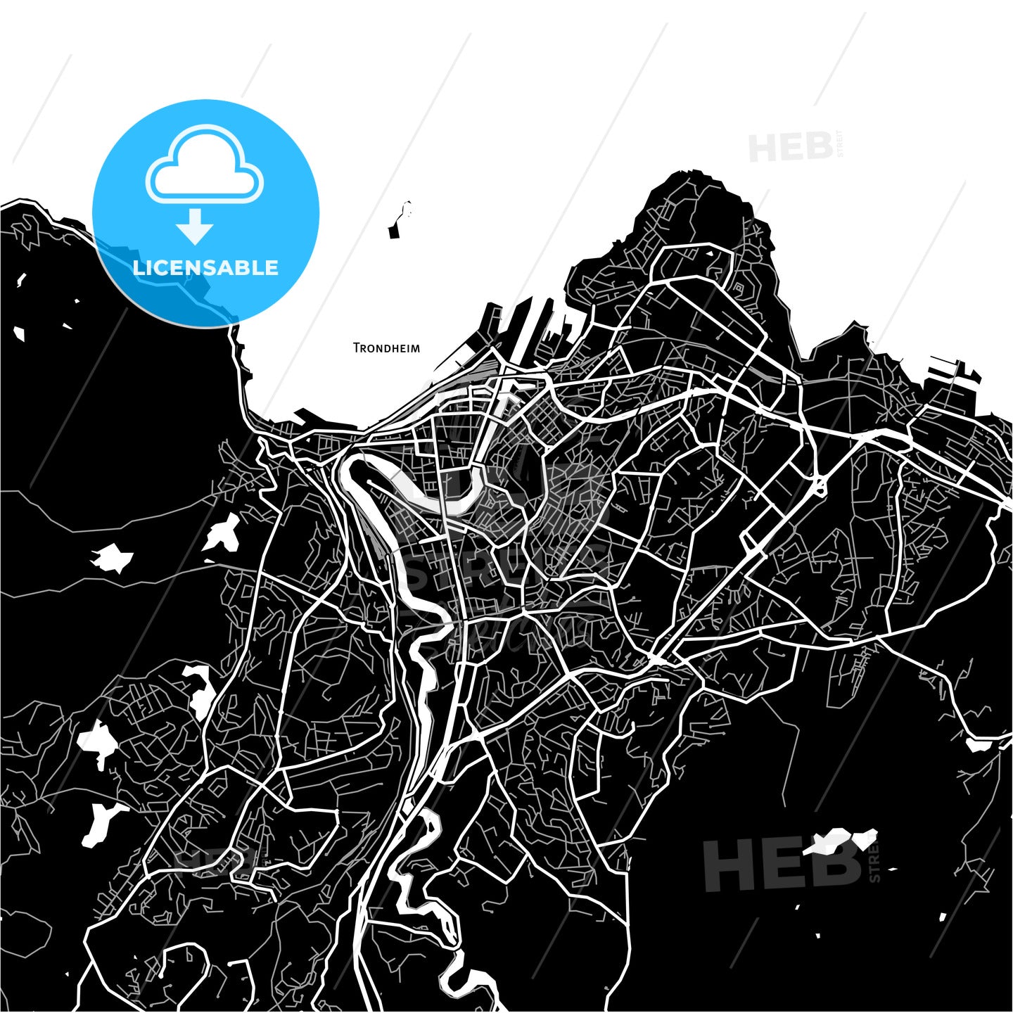 Trondheim, Norway map