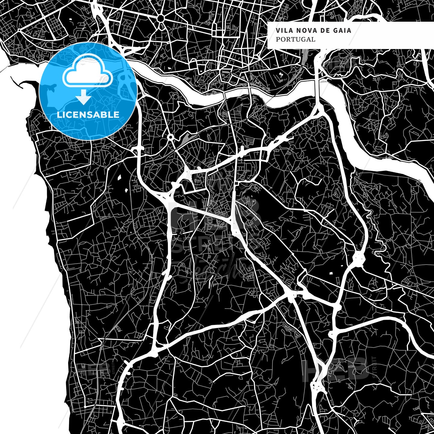 Vila Nova de Gaia, Portugal map