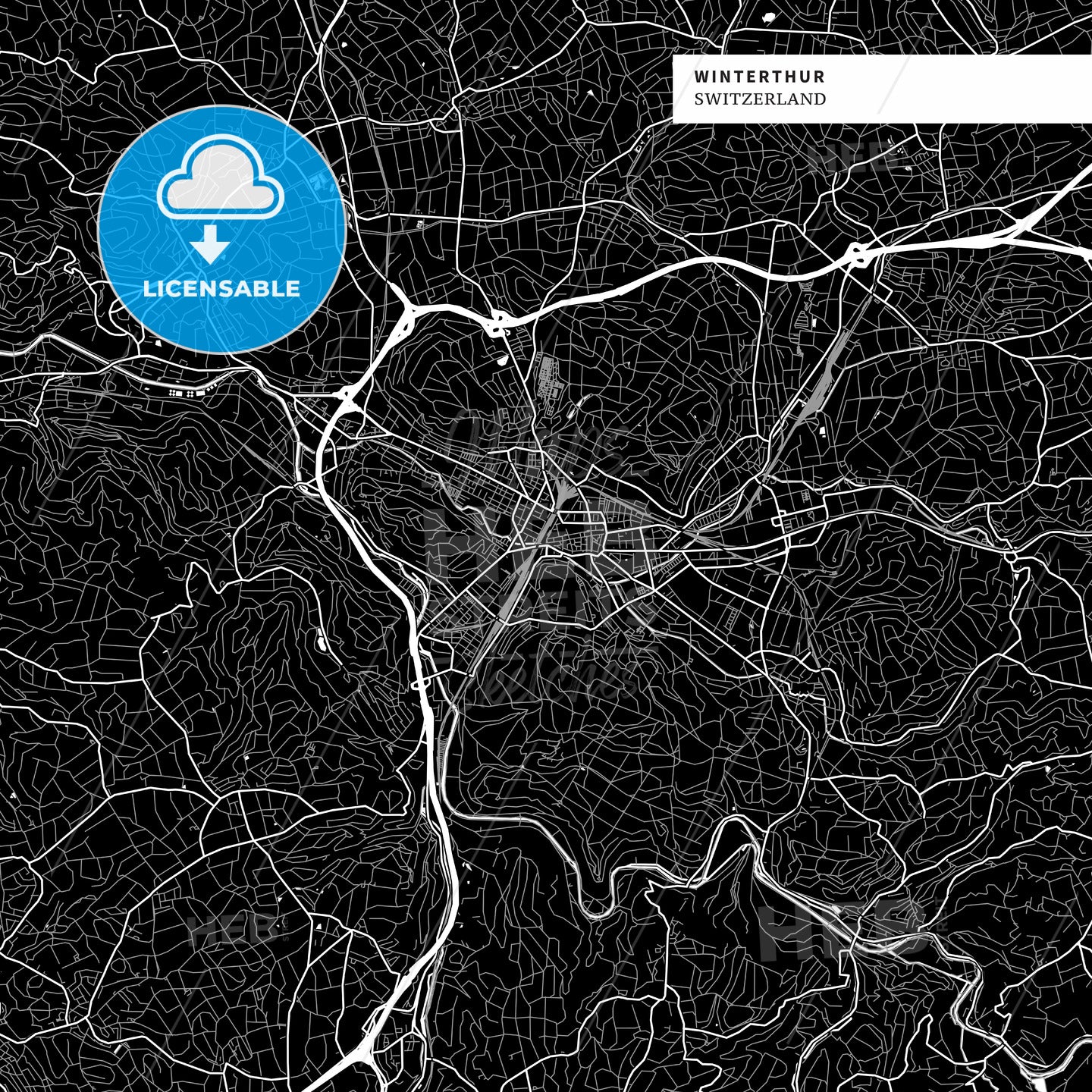 Winterthur, Switzerland map