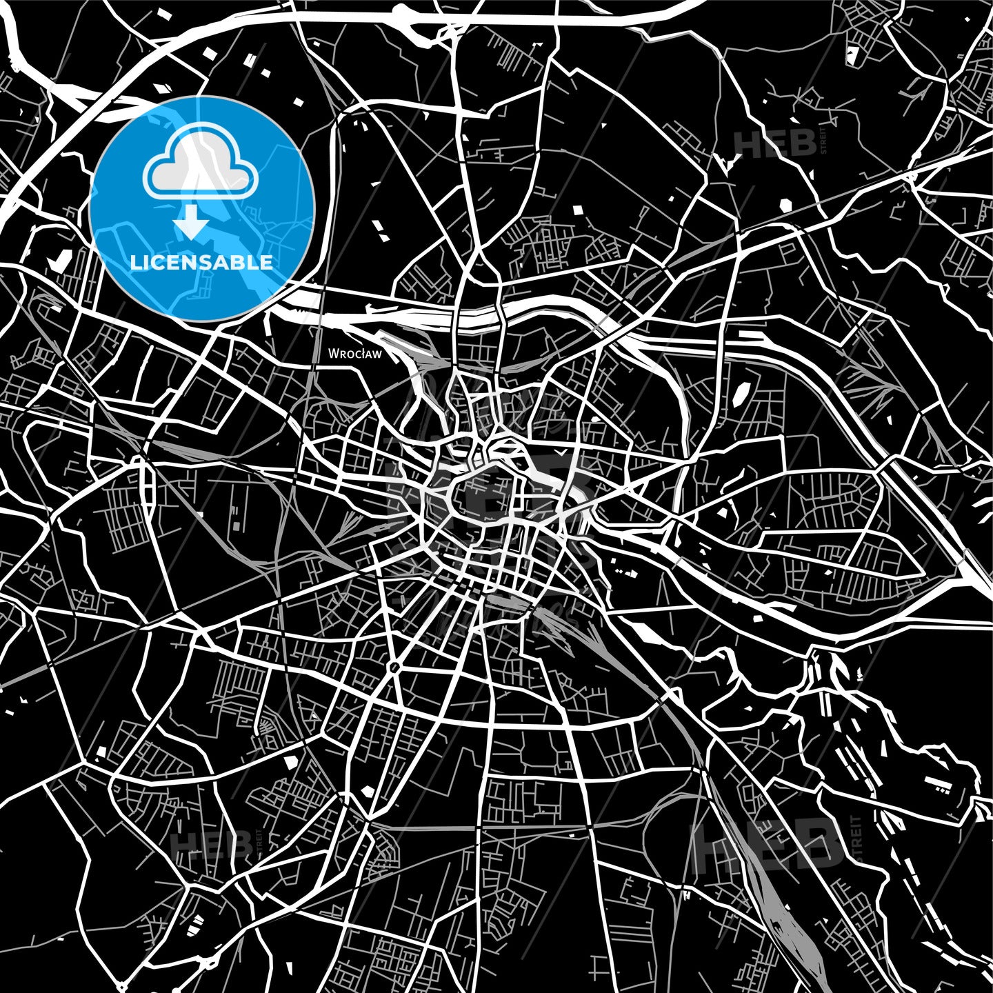 Wrocław, Poland map