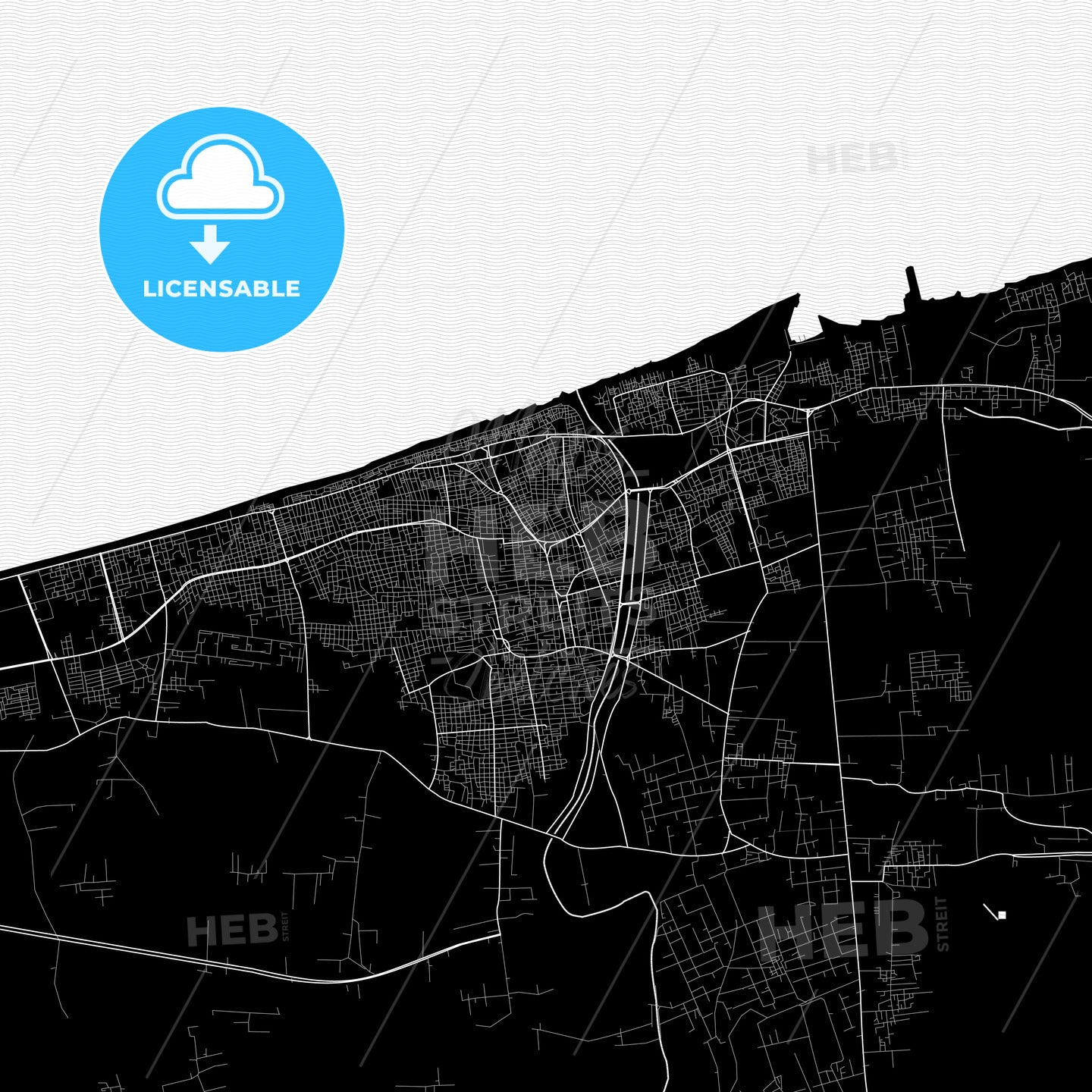 Arish, Egypt PDF map