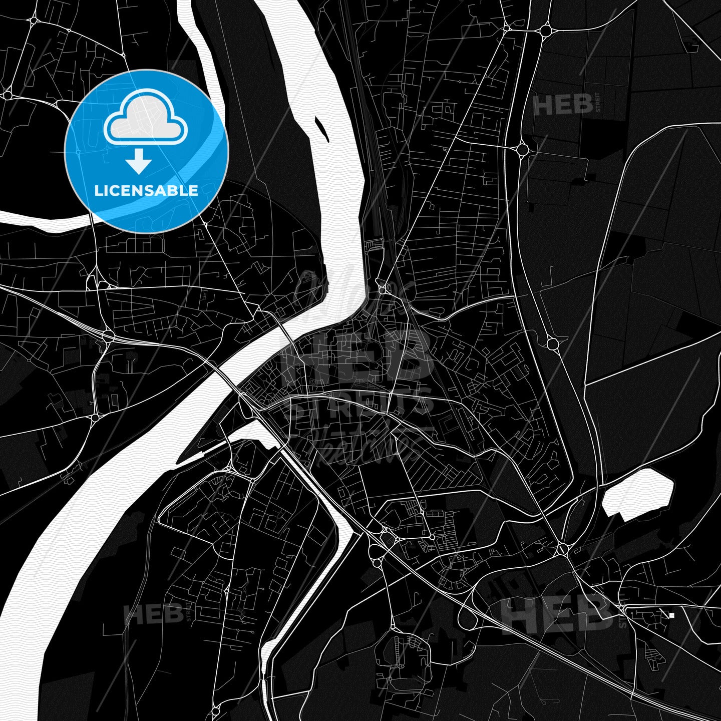 Arles, France PDF map