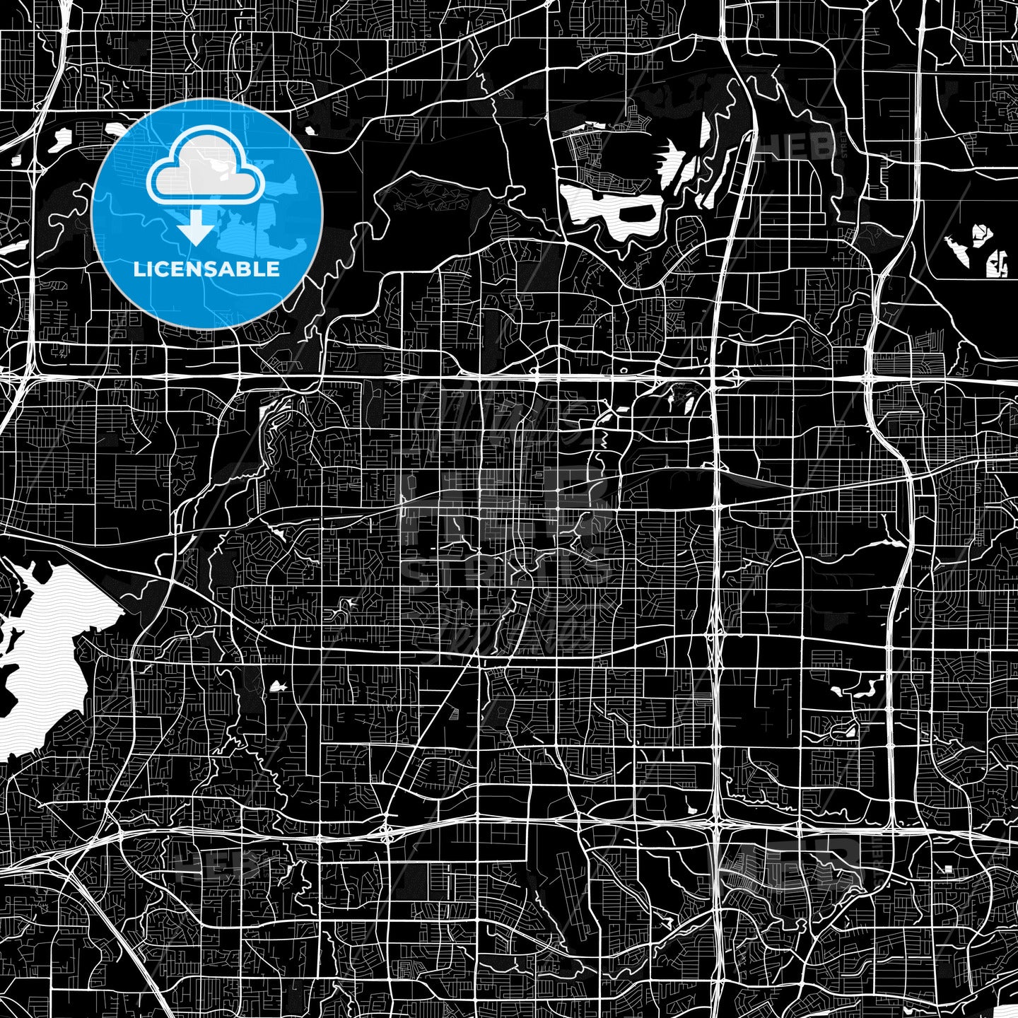 Arlington, Texas, United States, PDF map