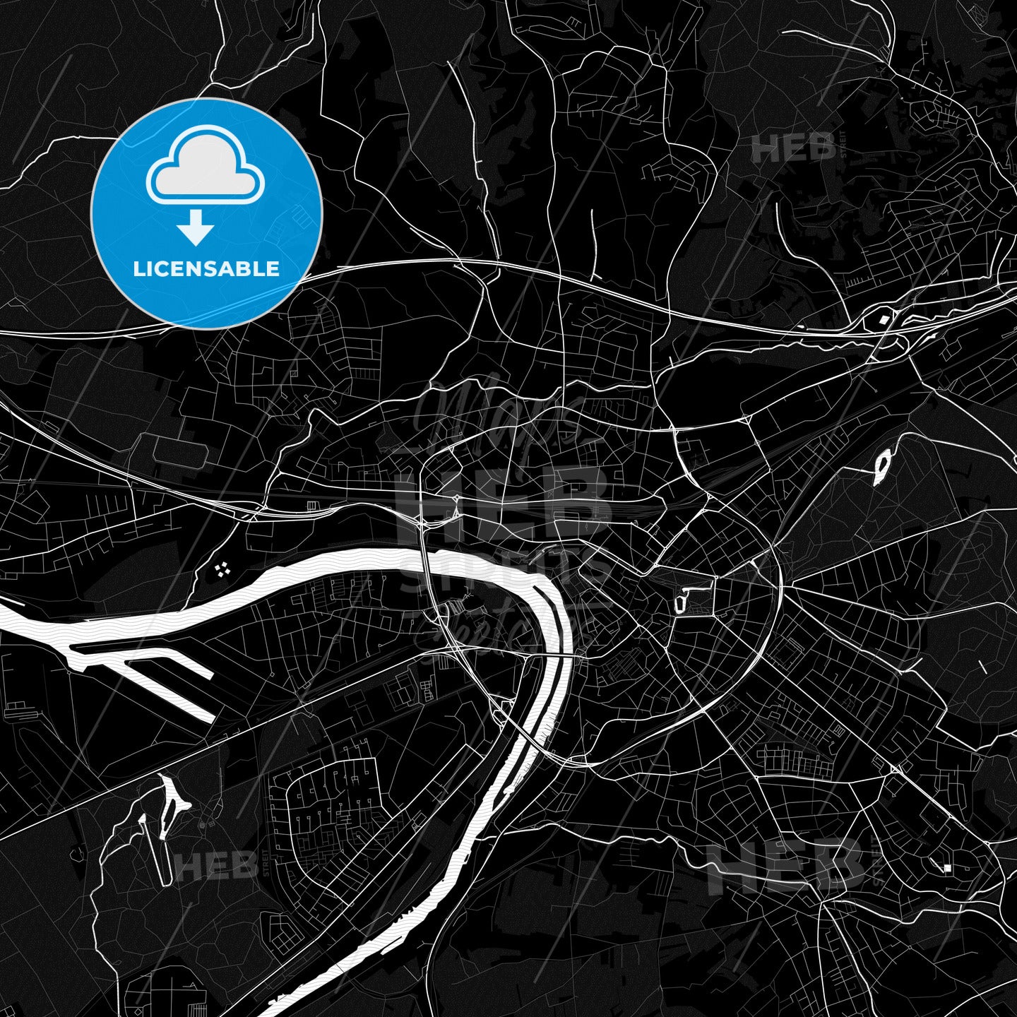 Aschaffenburg, Germany PDF map