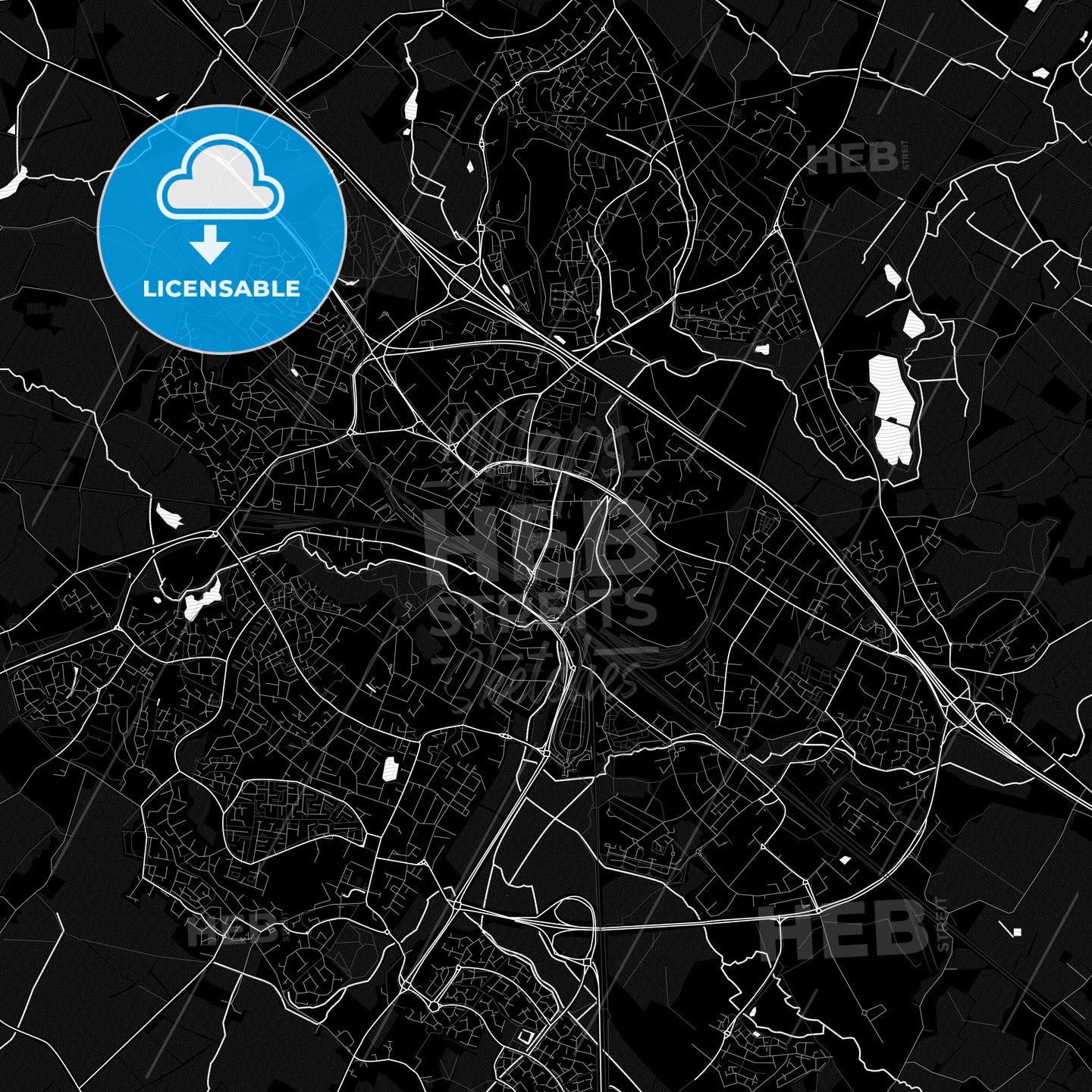 Ashford, England PDF map