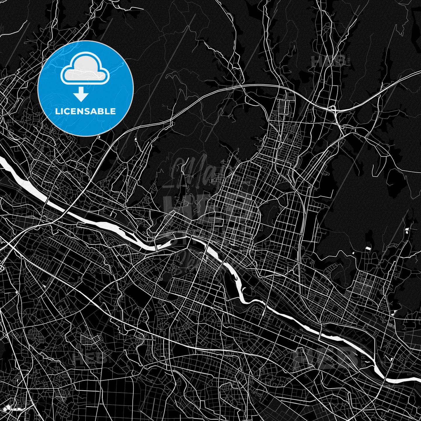 Ashikaga, Japan PDF map