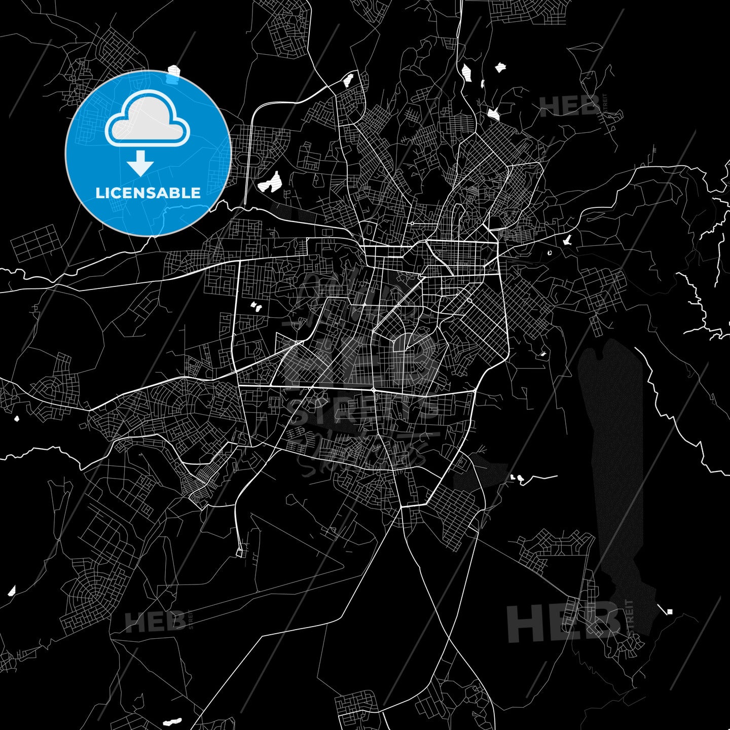 Asmara, Eritrea PDF map