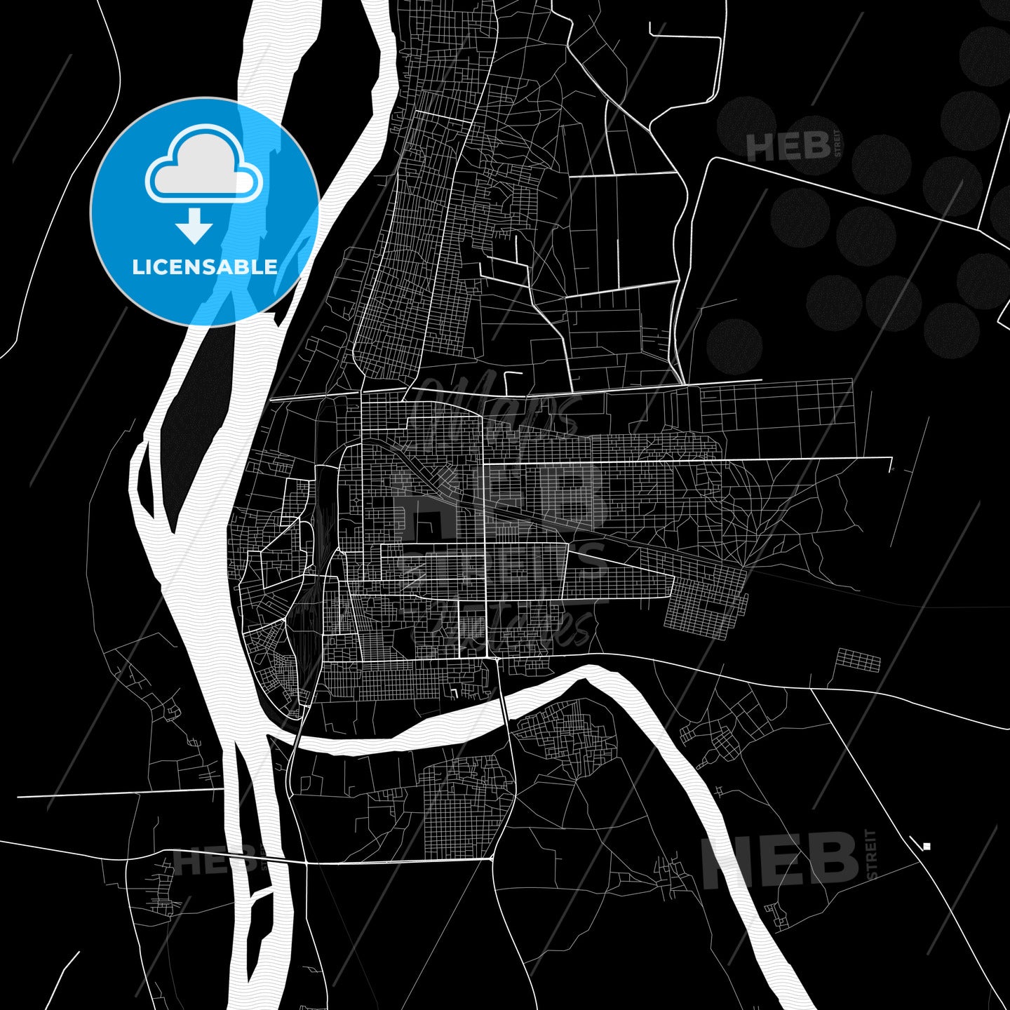 Atbara, Sudan PDF map