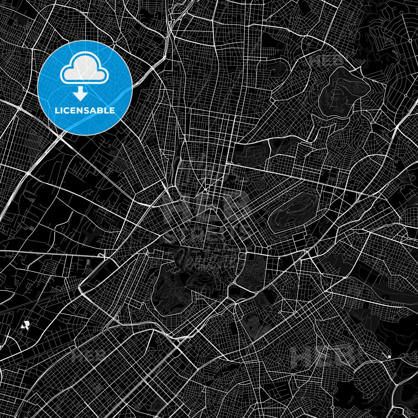 Athens, Greece PDF map