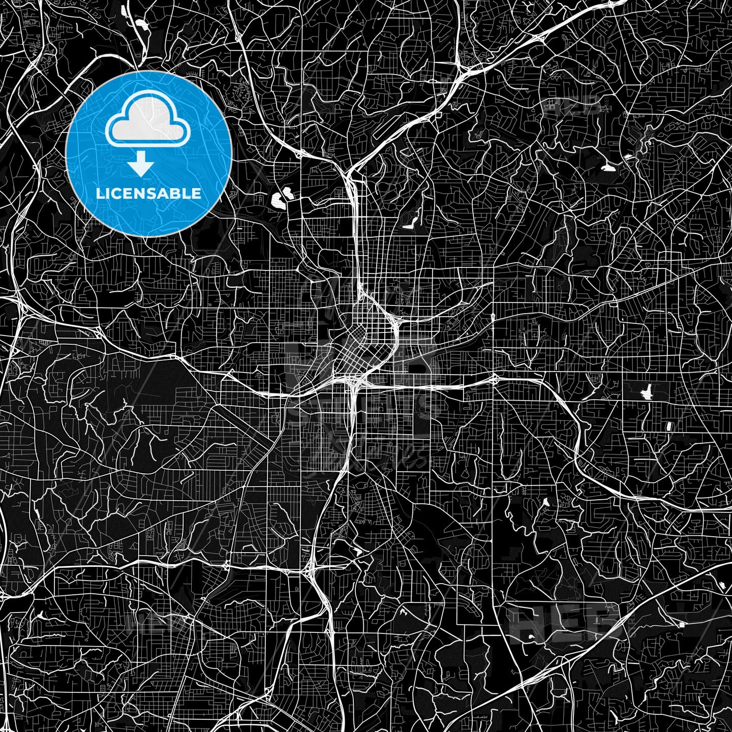 Atlanta, Georgia, United States, PDF map