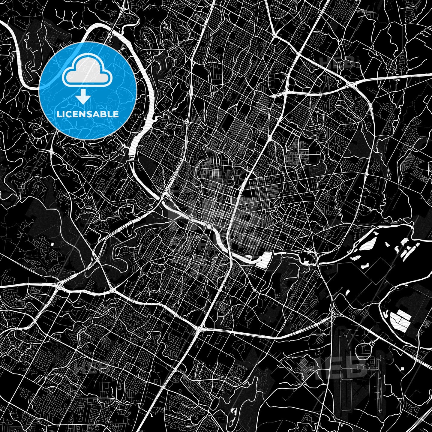 Austin, Texas, United States, PDF map