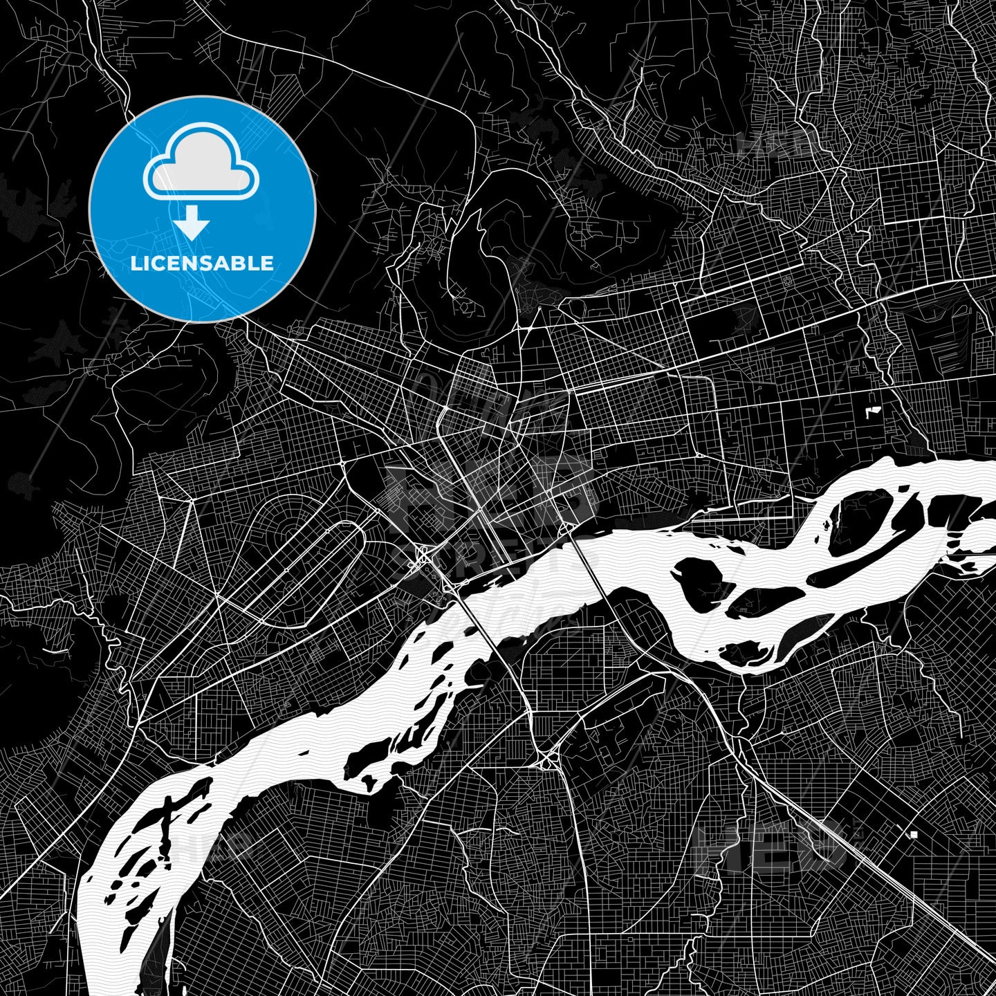 Bamako, Mali PDF map