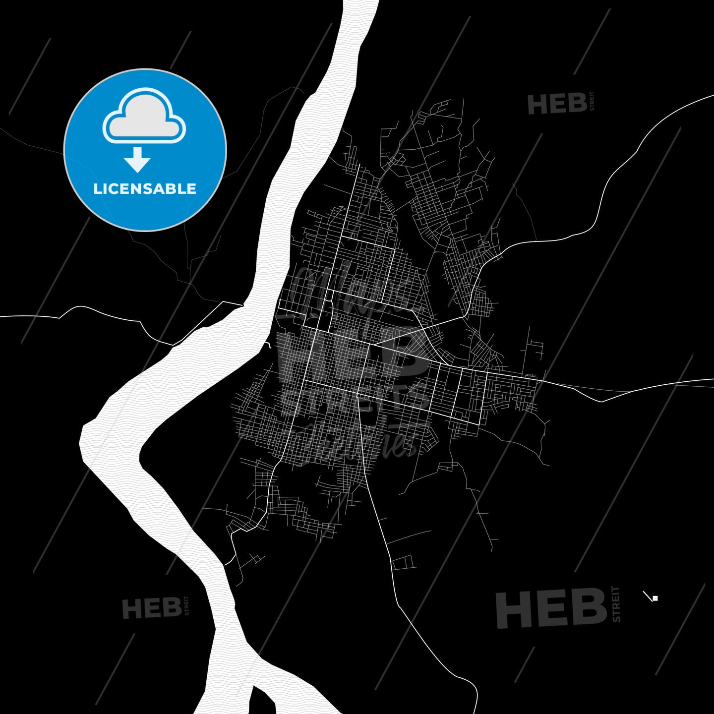 Bandundu, DR Congo PDF map