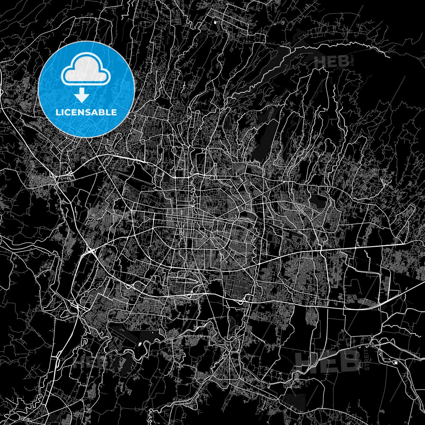 Bandung, Indonesia PDF map