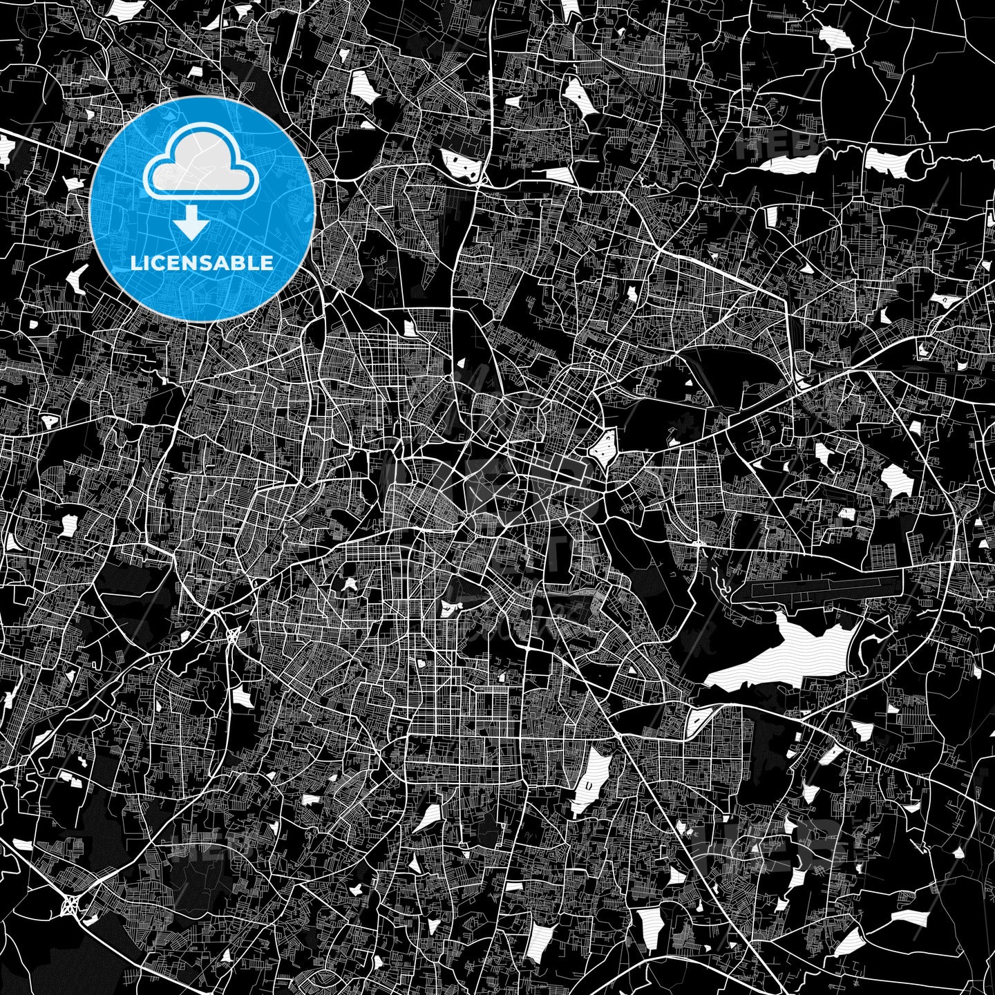 Bangalore, India PDF map