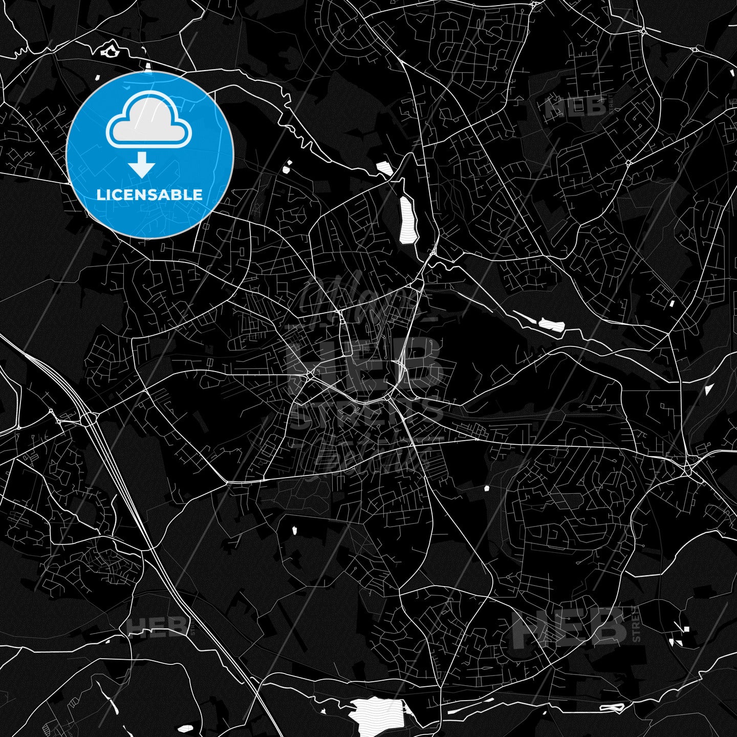 Barnsley, England PDF map