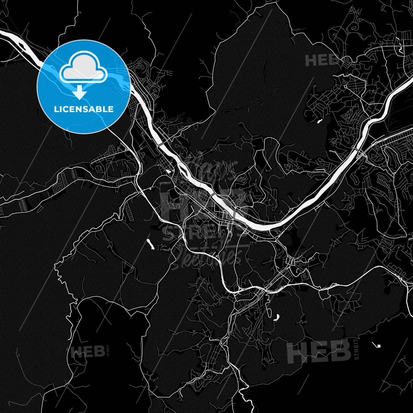 Barra Mansa, Brazil PDF map