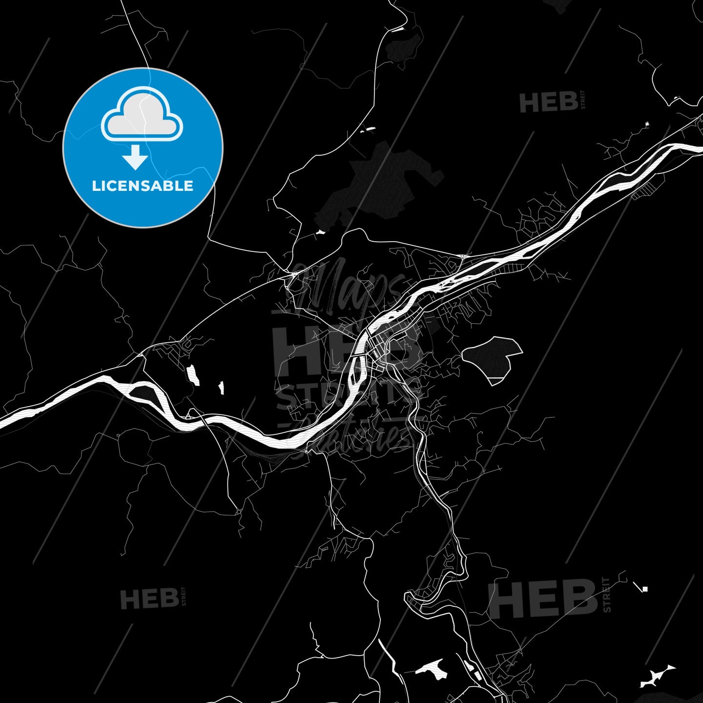 Barra do Pirai, Brazil PDF map