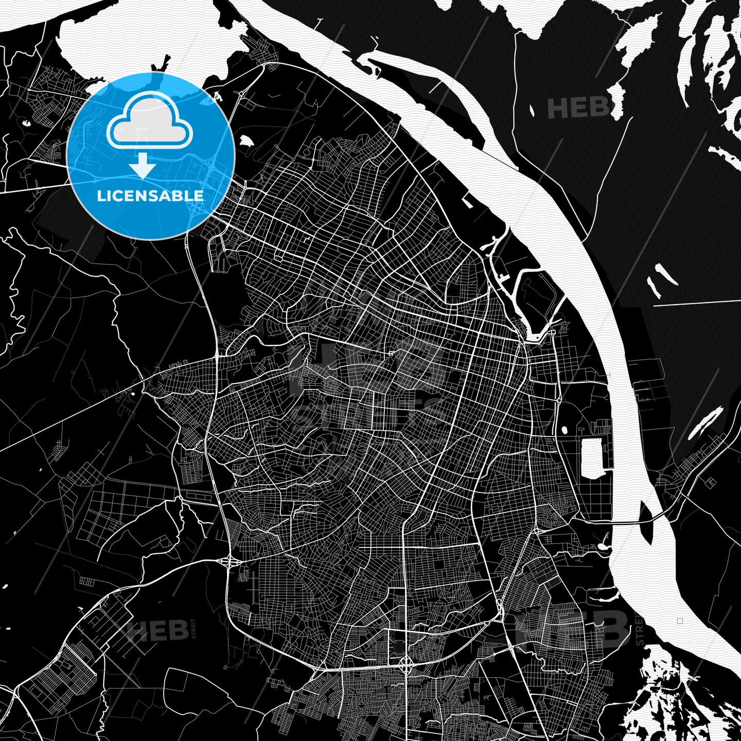 Barranquilla, Colombia PDF map