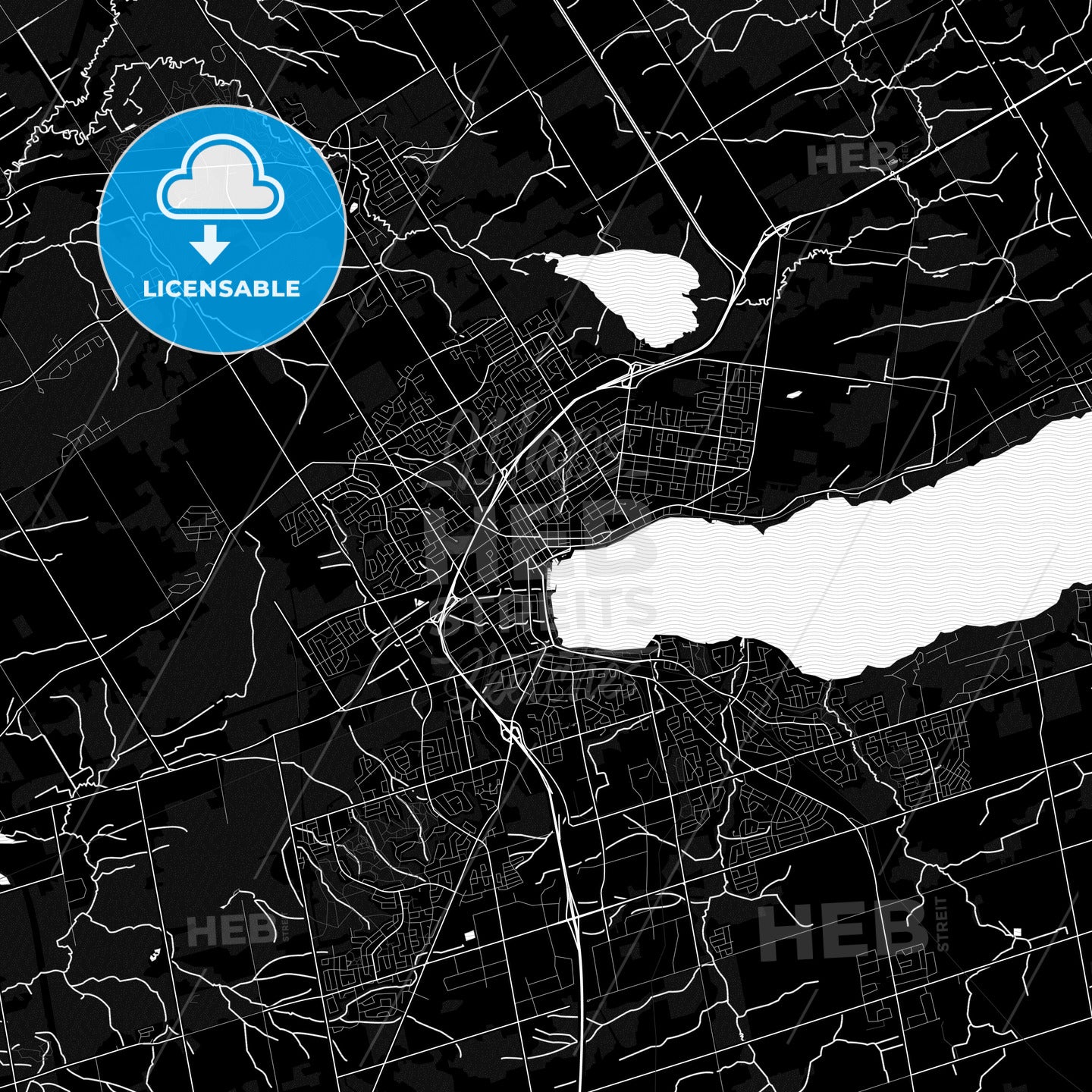 Barrie, Canada PDF map