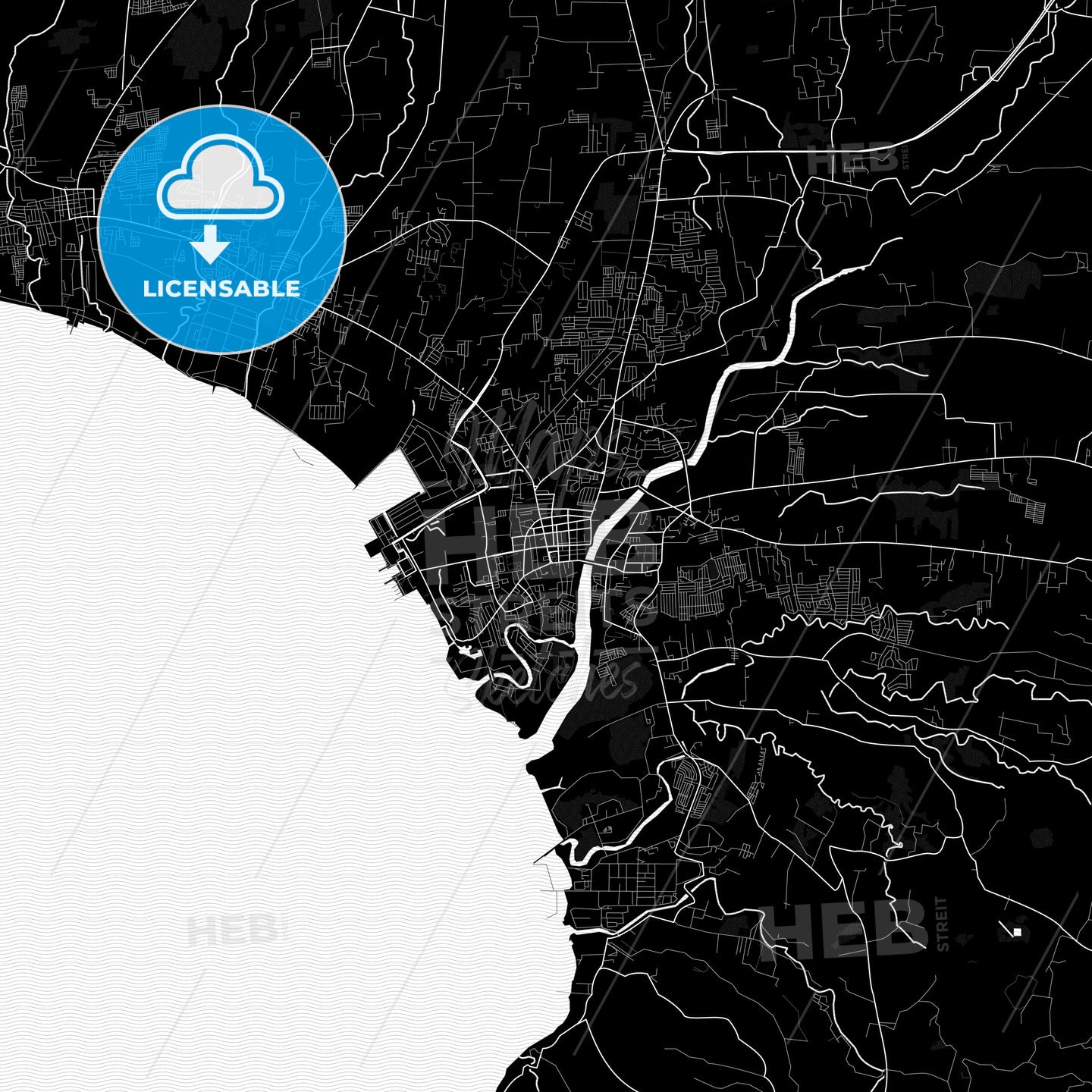 Batangas City, Philippines PDF map