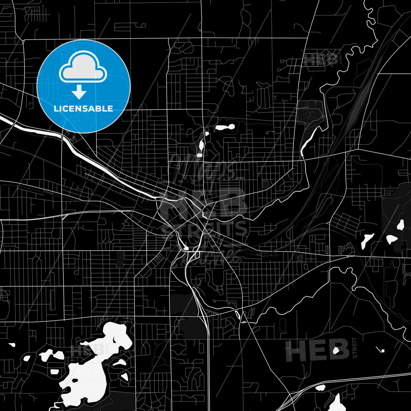 Battle Creek, Michigan, United States, PDF map