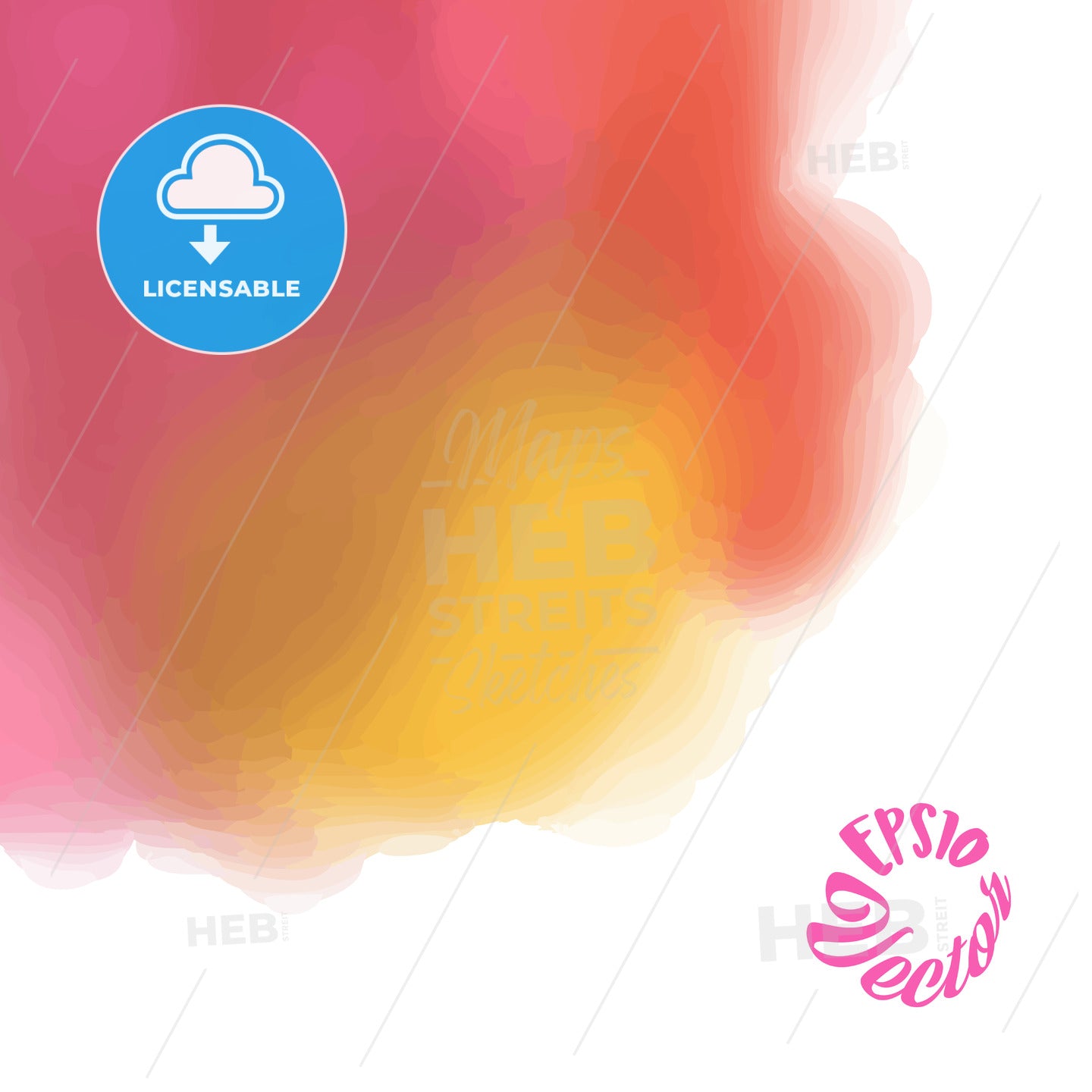 Beautiful vector watercolor background – instant download